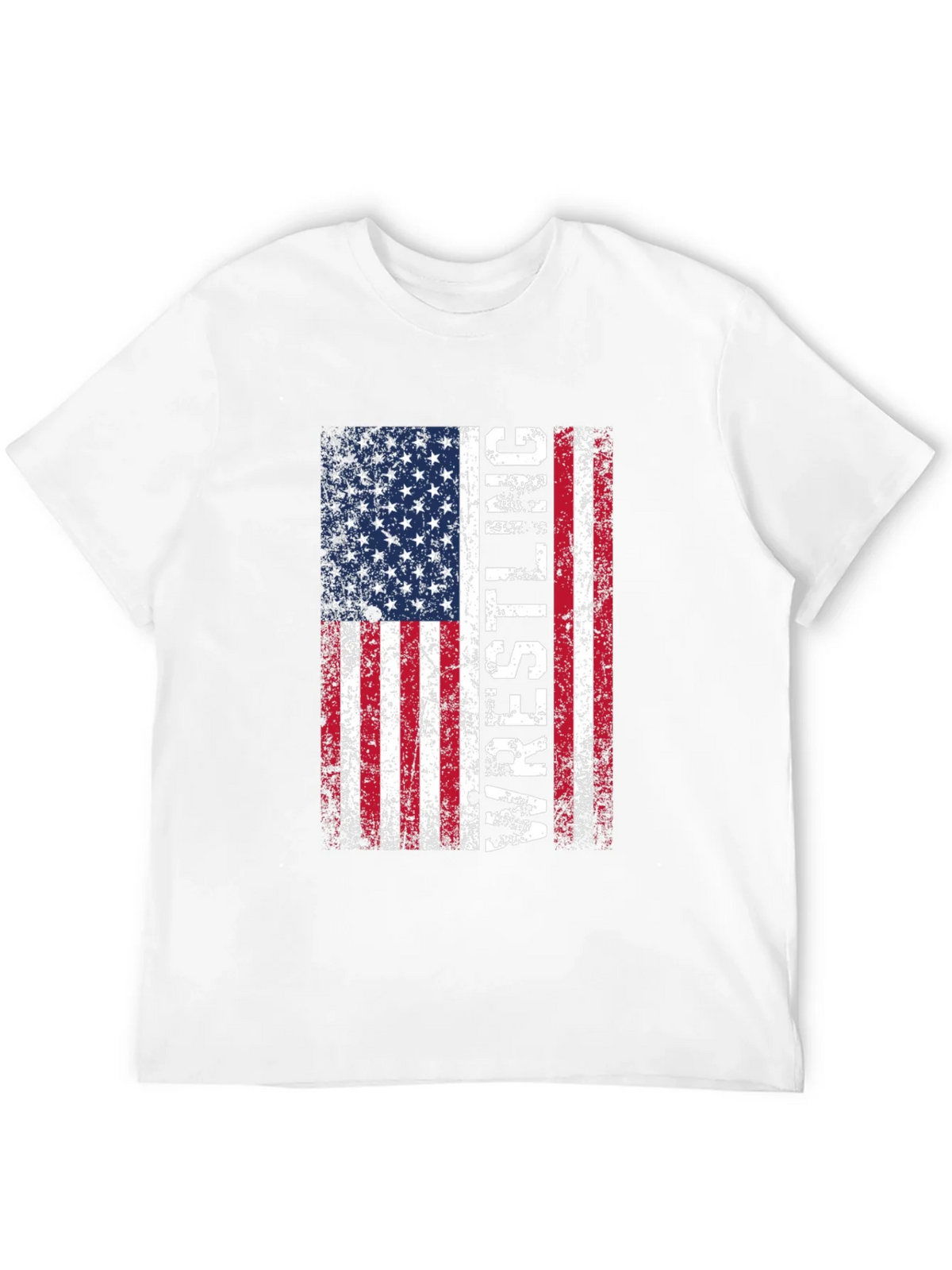 Wrestling USA Flag T-Shirt - Patriotic Sports Tee product image 3