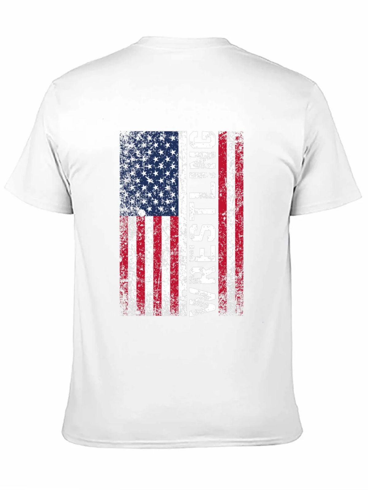 Wrestling USA Flag T-Shirt - Patriotic Sports Tee product image 2