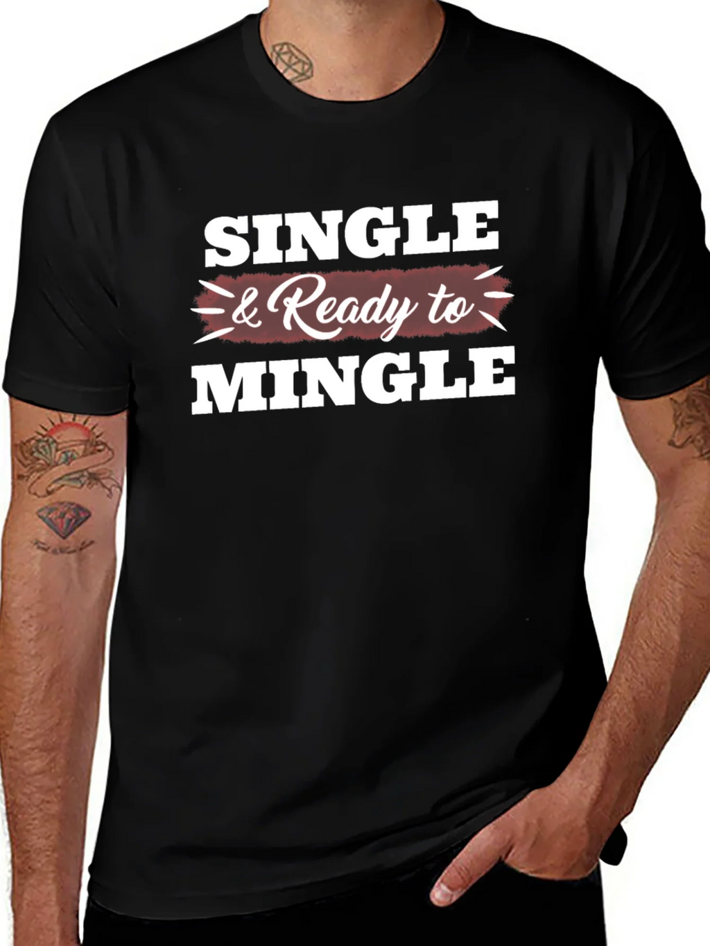 Single & Ready to Mingle Graphic T-Shirt product image 1