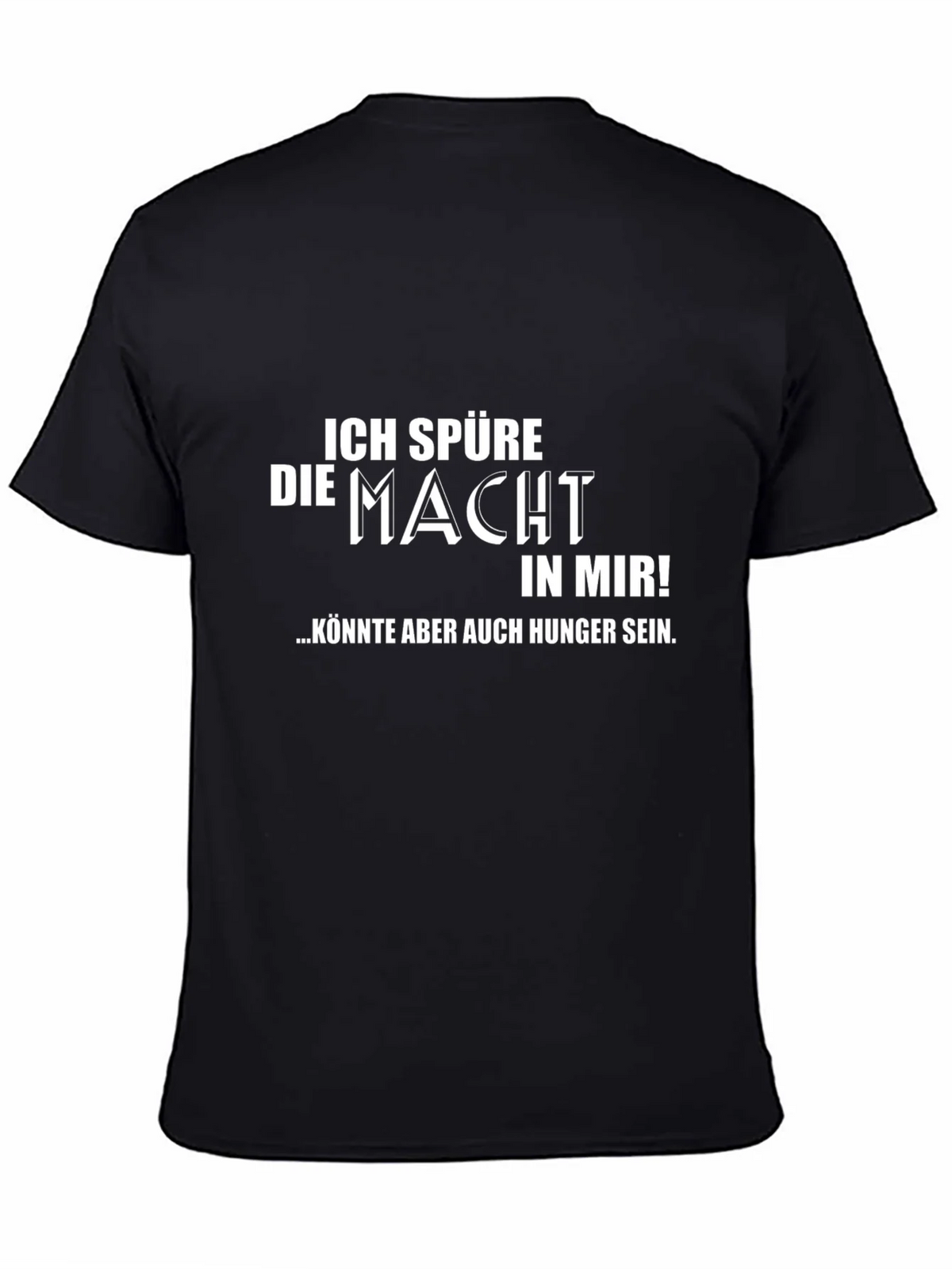 Ich Spure Die Macht Mens Black T-Shirt product image 7