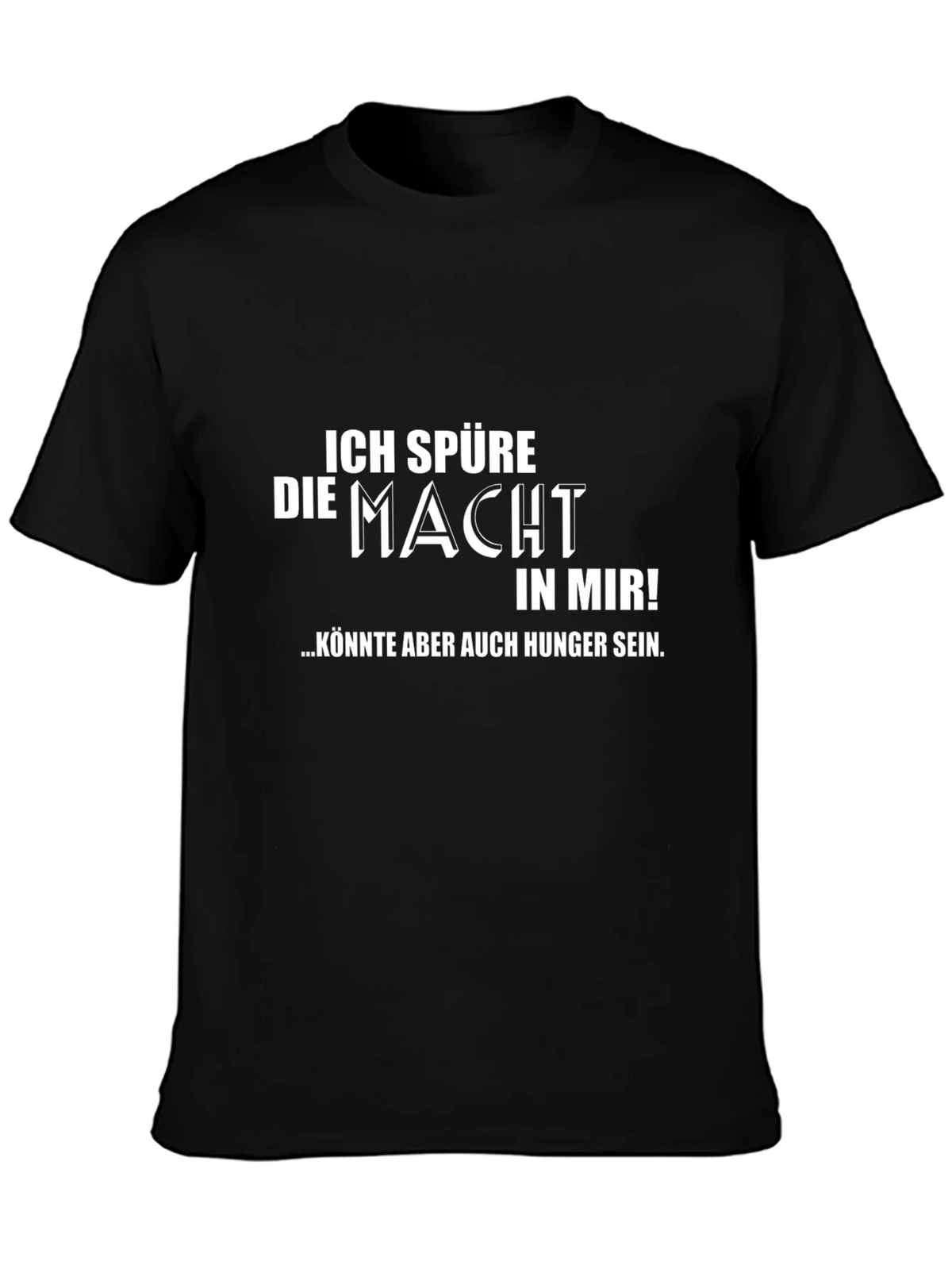 Ich Spure Die Macht Mens Black T-Shirt product image 6