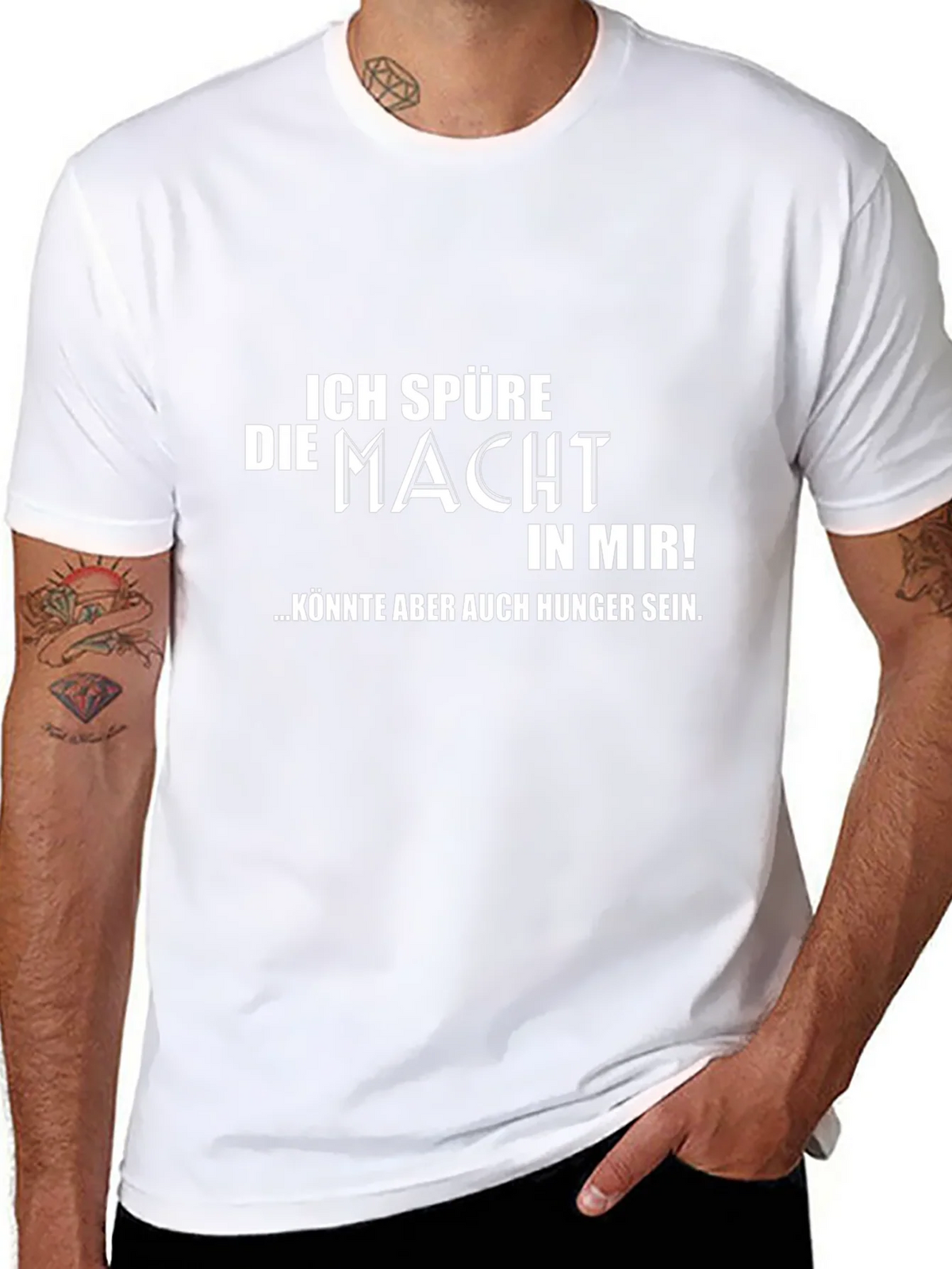 Ich Spure Die Macht Mens Black T-Shirt product image 10