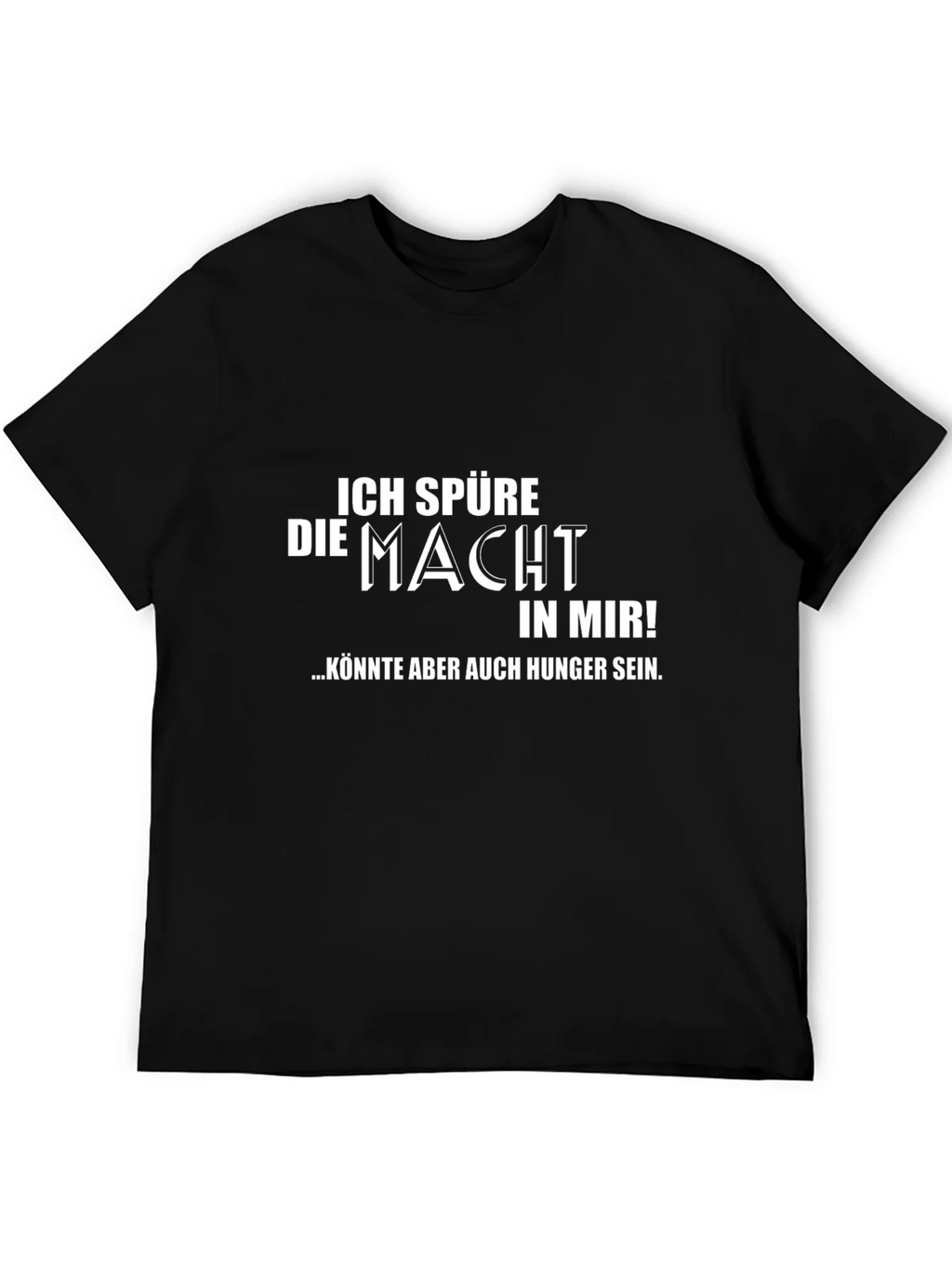 Ich Spure Die Macht Mens Black T-Shirt product image 8