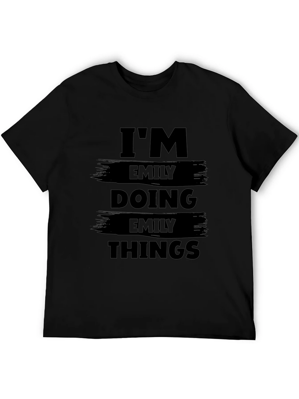 Im Emily Doing Things Black Graphic T-Shirt product image 8