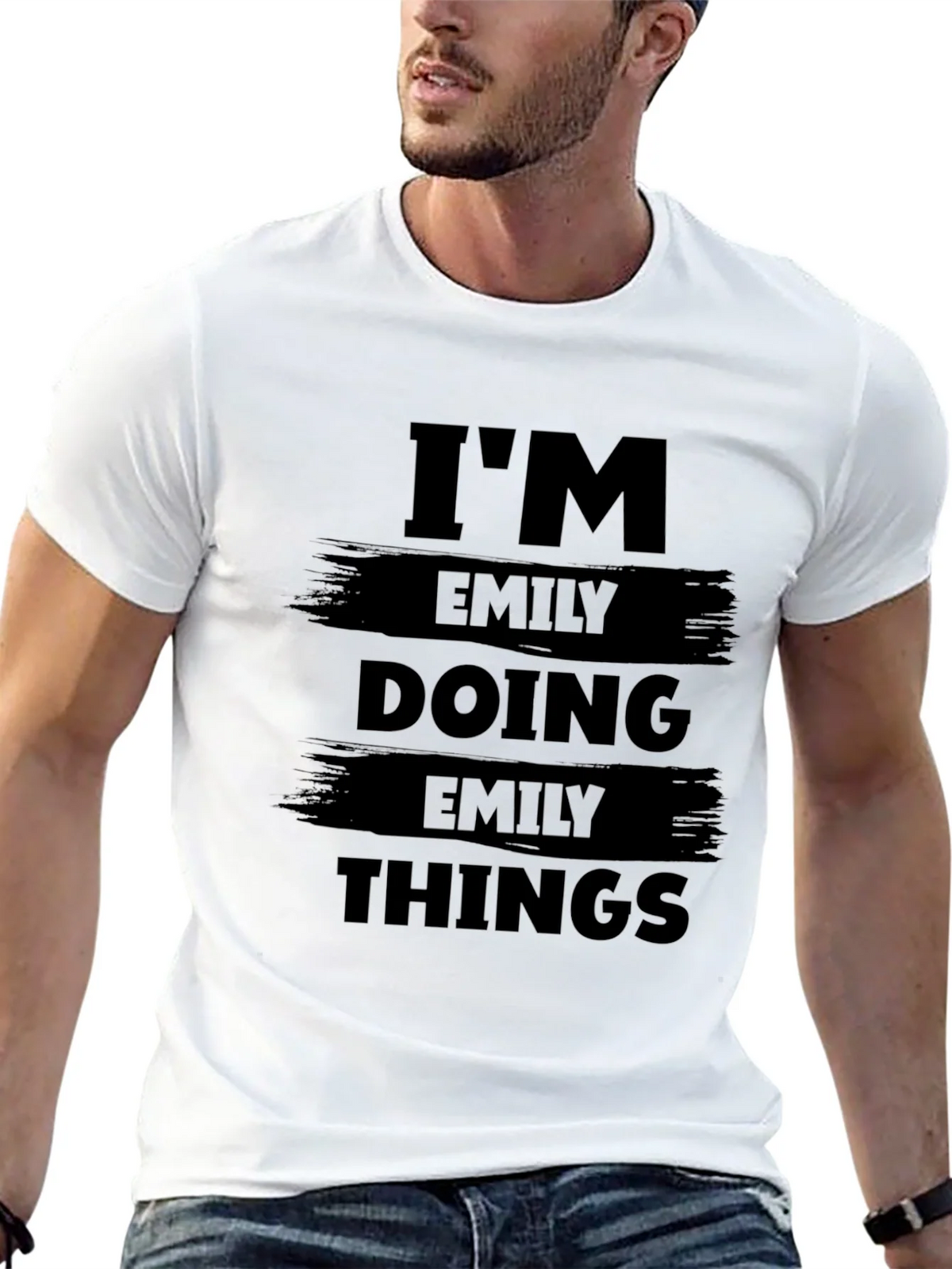 Im Emily Doing Things Black Graphic T-Shirt product image 4