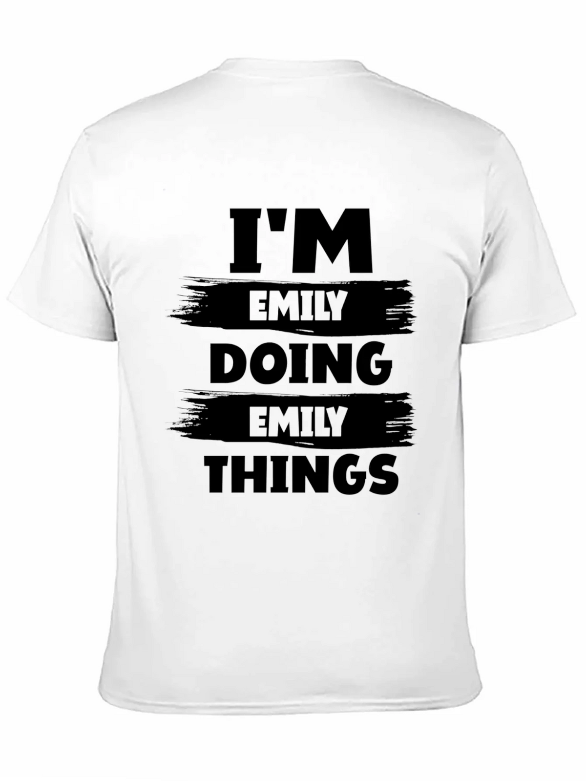 Im Emily Doing Things Black Graphic T-Shirt product image 2