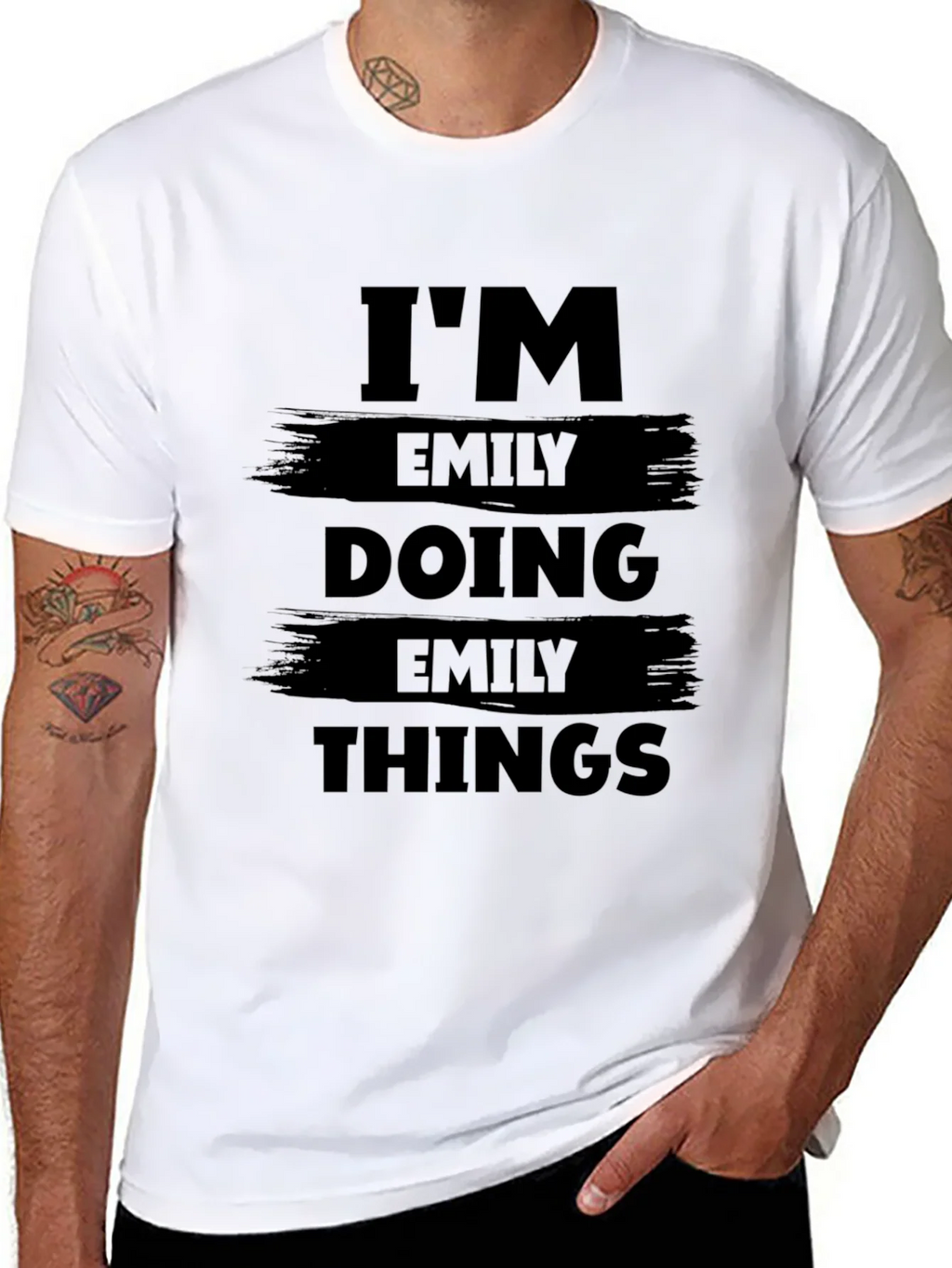 Im Emily Doing Things Black Graphic T-Shirt product image 10