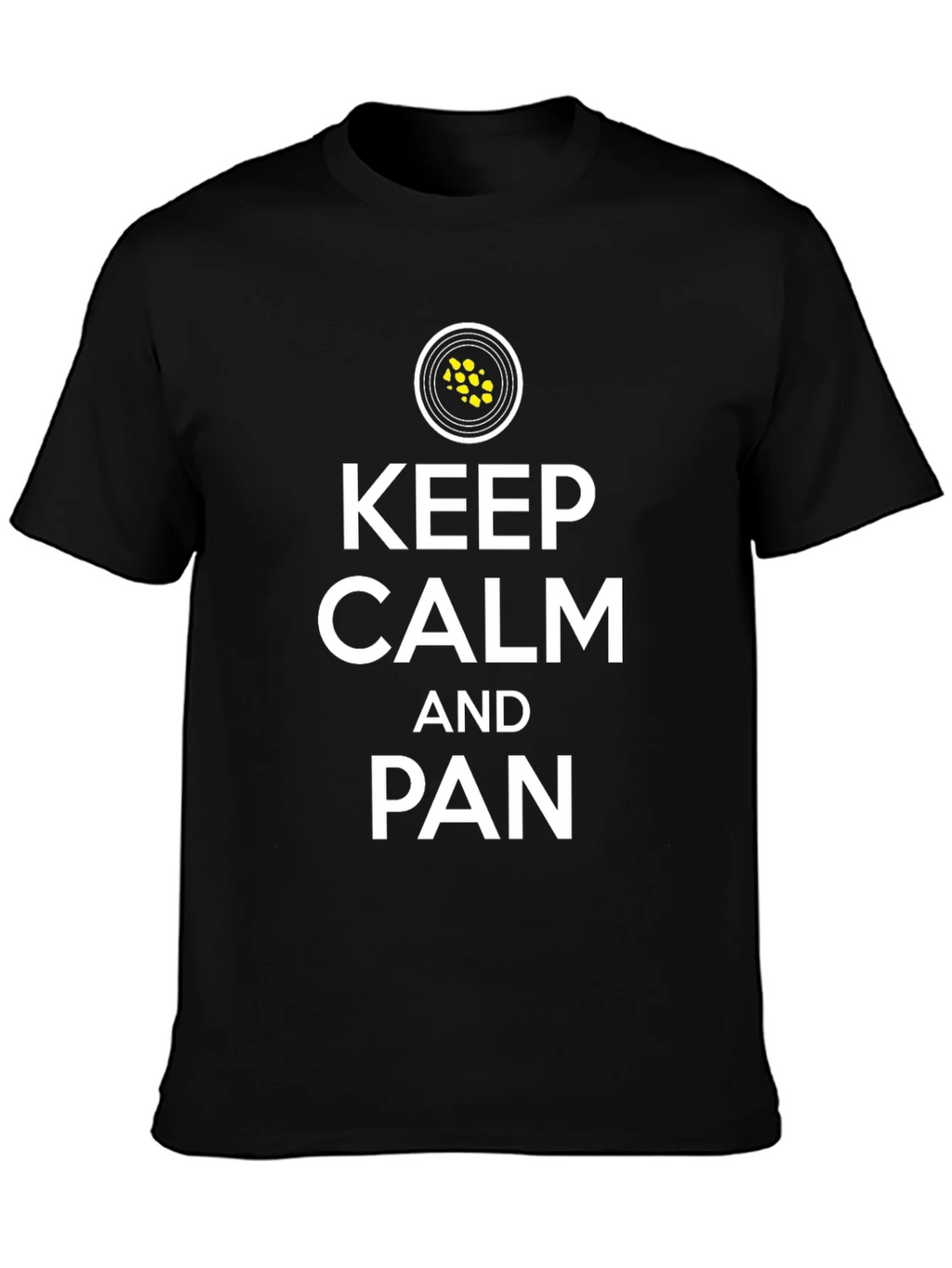 Keep Calm and Pan Black T-Shirt product image 6