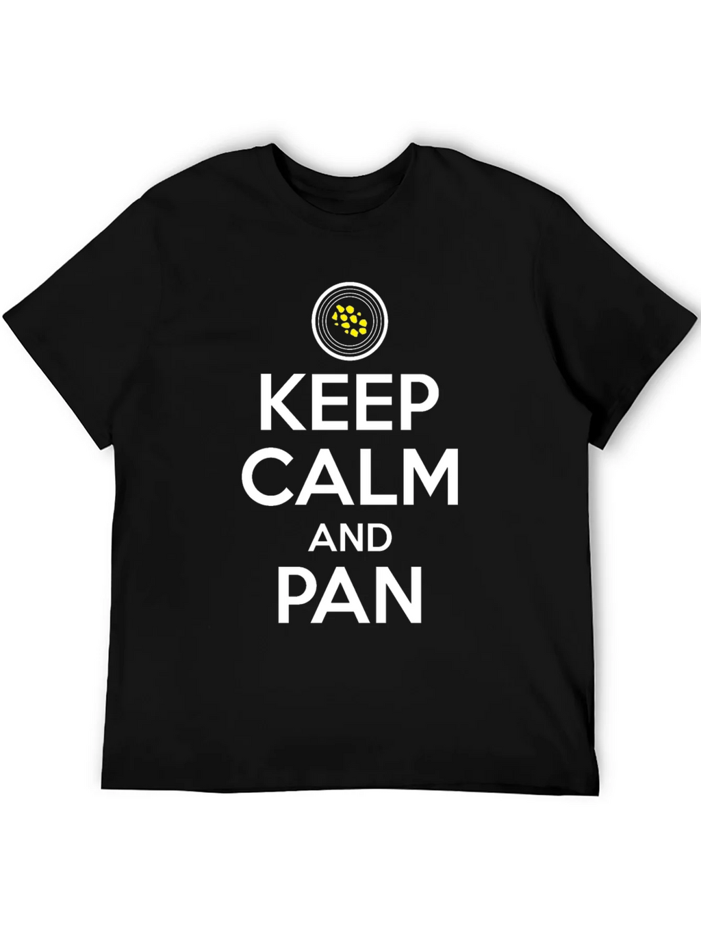 Keep Calm and Pan Black T-Shirt product image 8