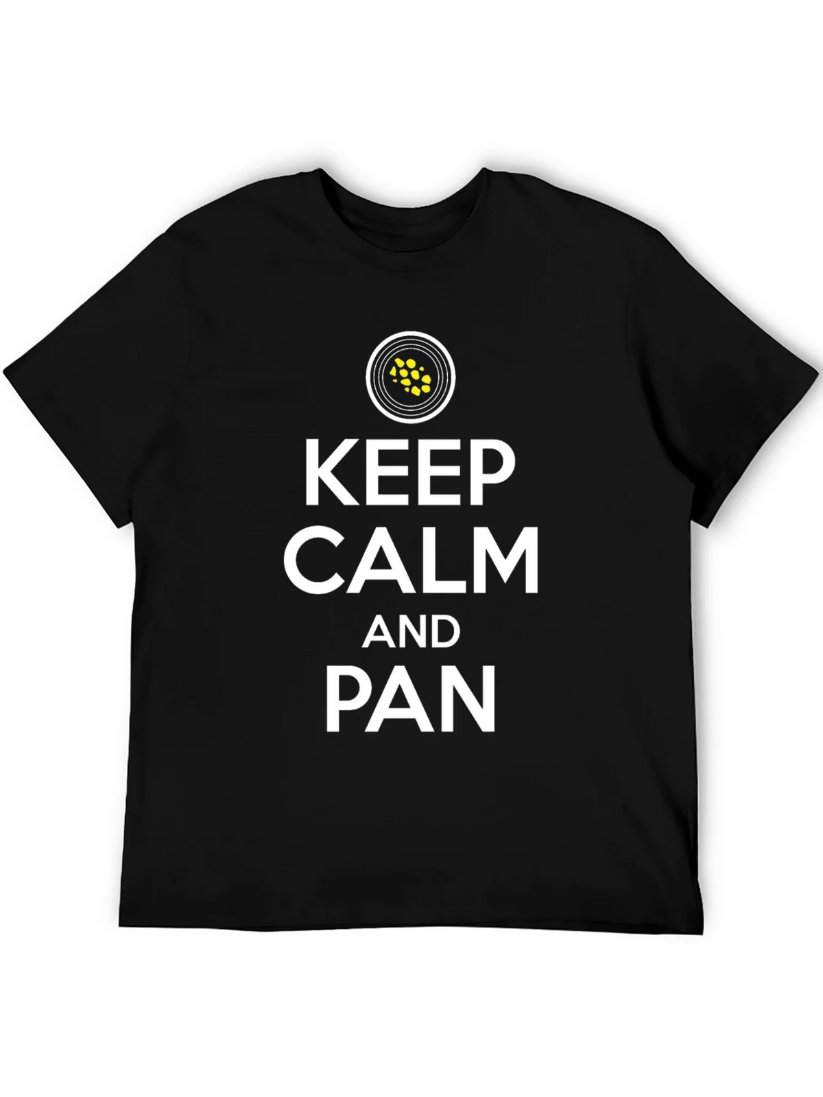 Keep Calm and Pan Black T-Shirt product image 8