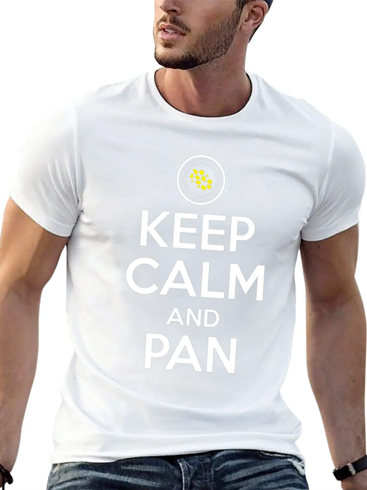 Keep Calm and Pan Black T-Shirt product image 4