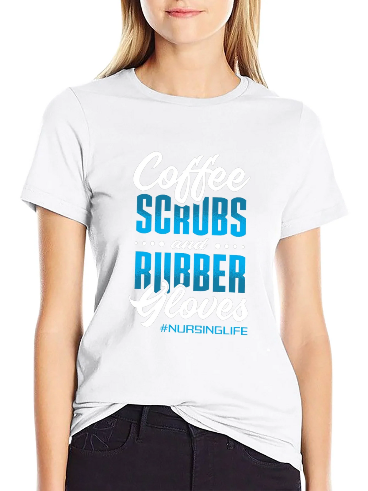Coffee Scrubs Rubber Gloves Nursing T-Shirt product image 11