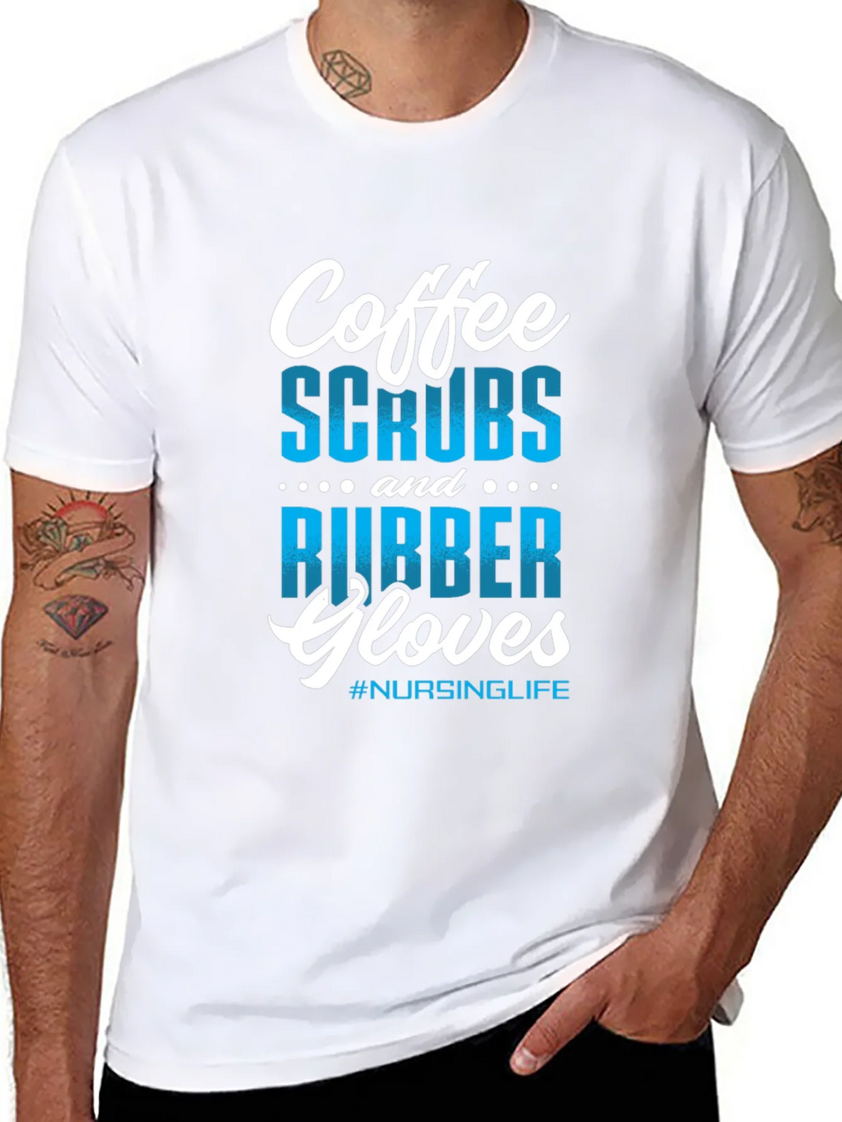 Coffee Scrubs Rubber Gloves Nursing T-Shirt product image 10