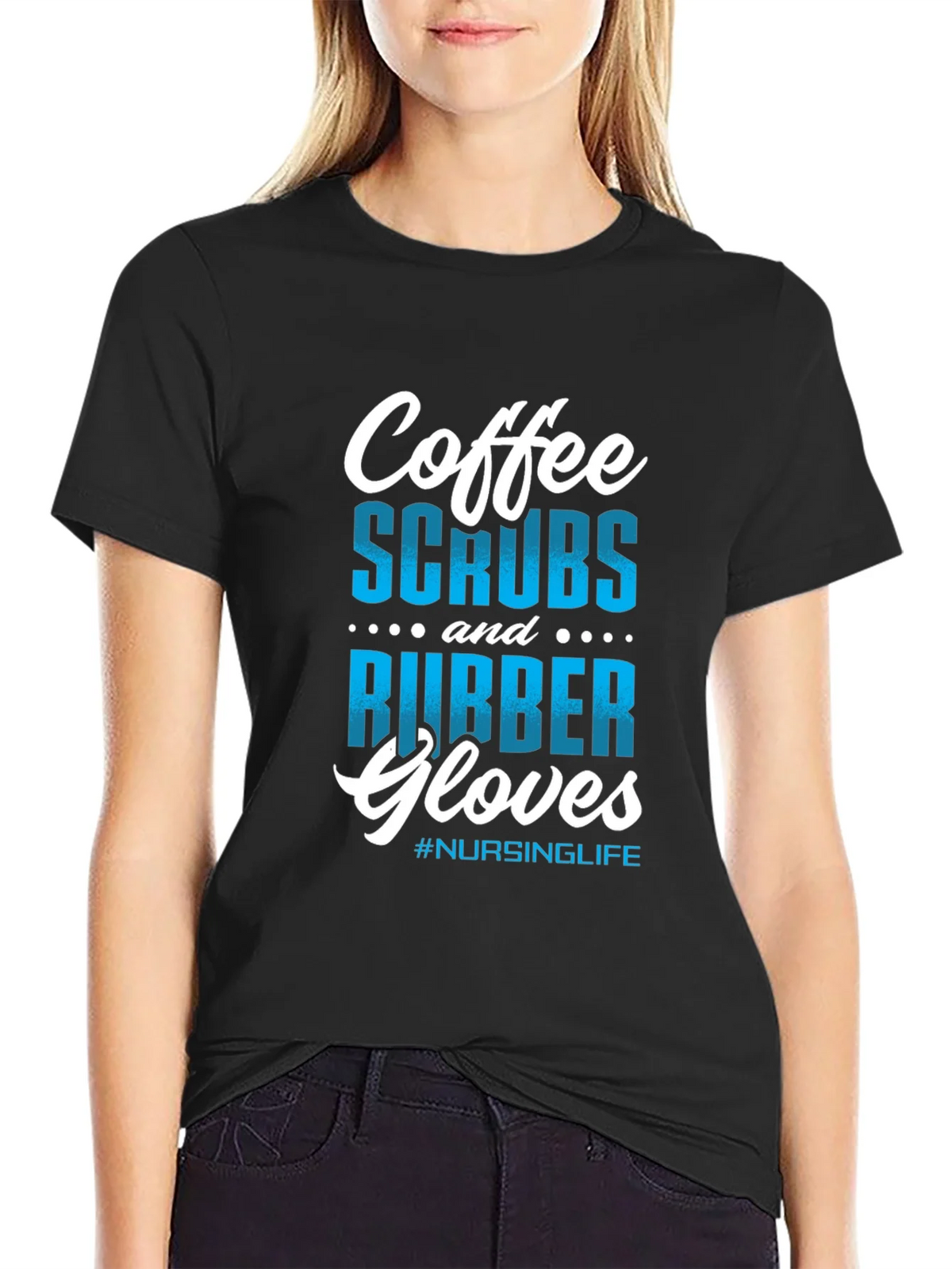 Coffee Scrubs Rubber Gloves Nursing T-Shirt product image 5
