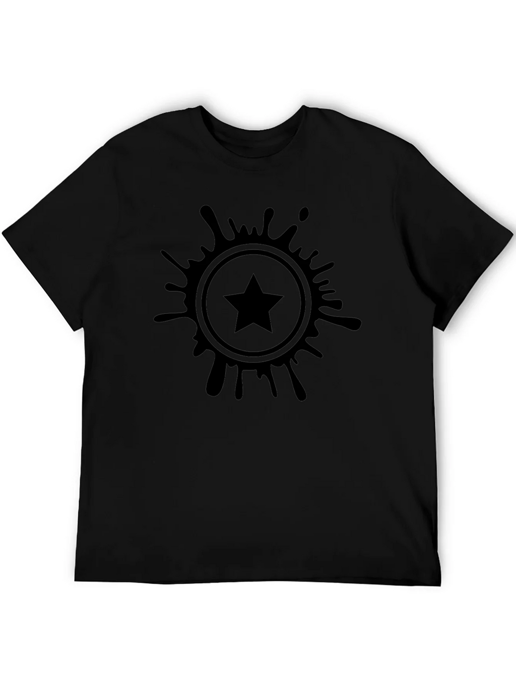 Stylish Black T-Shirt with Starburst Graphic product image 8