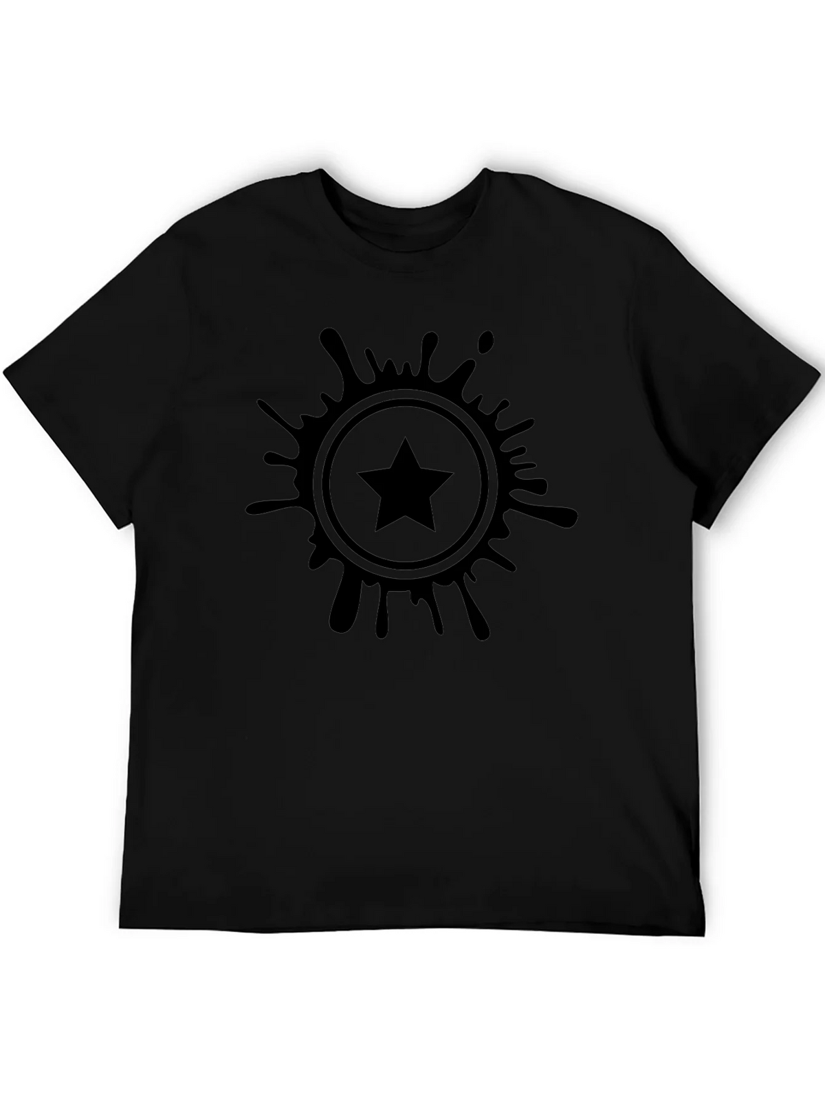 Stylish Black T-Shirt with Starburst Graphic product image 8
