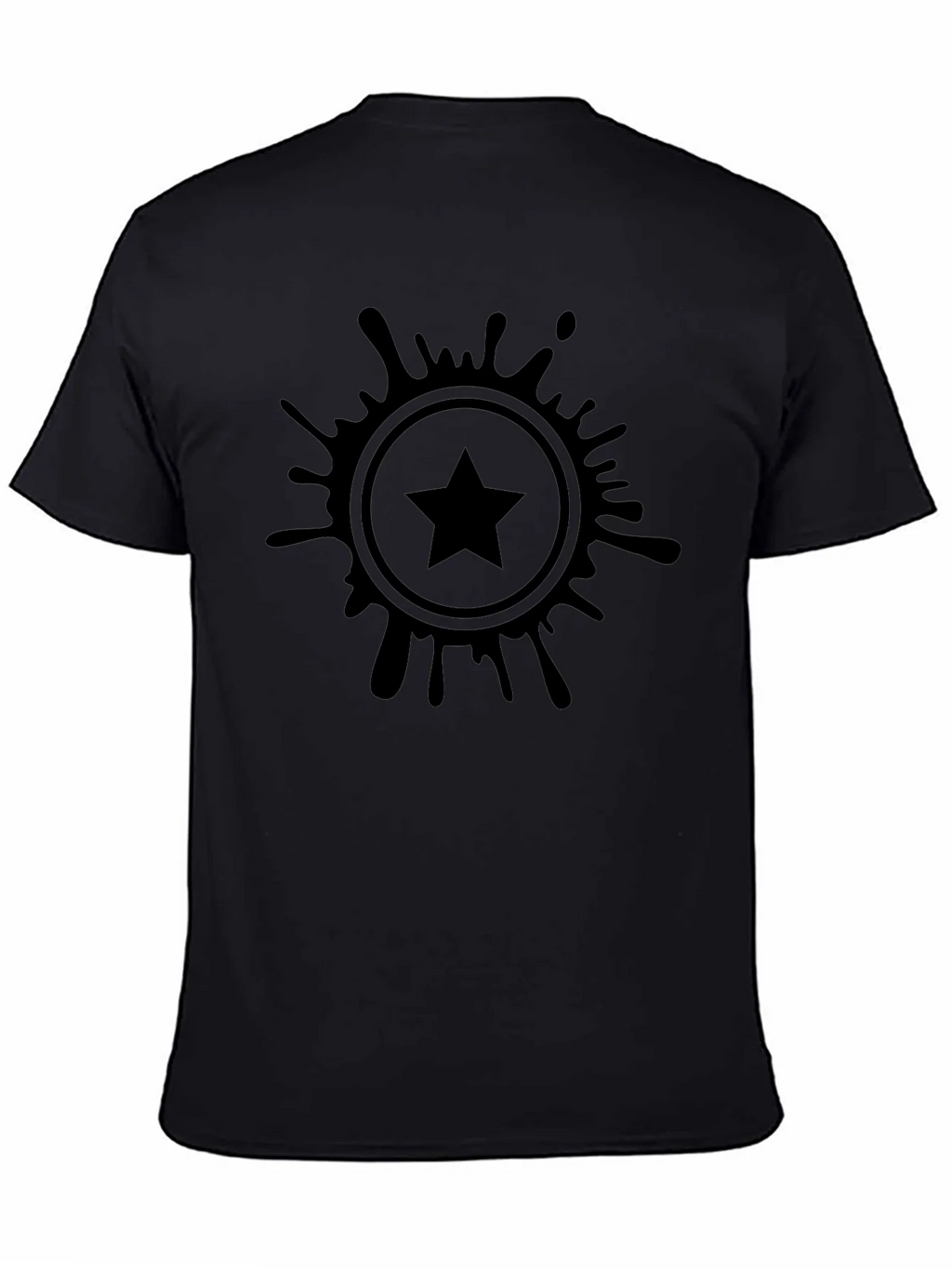 Stylish Black T-Shirt with Starburst Graphic product image 7