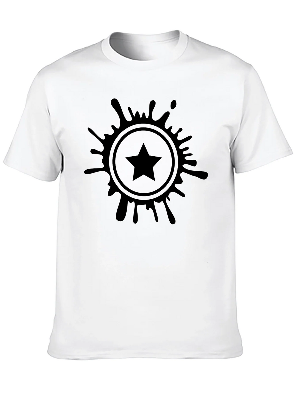 Stylish Black T-Shirt with Starburst Graphic product image 12