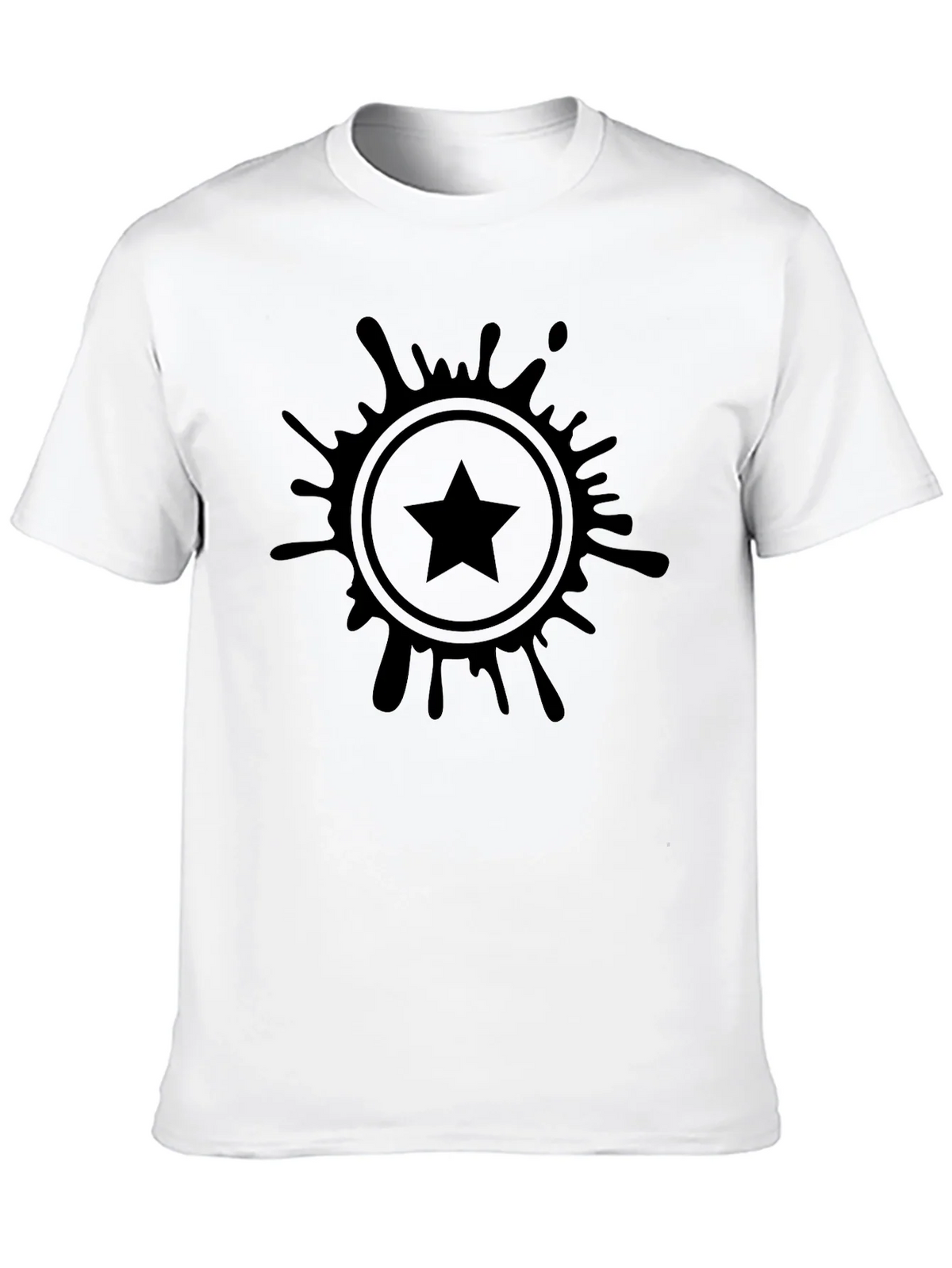 Stylish Black T-Shirt with Starburst Graphic product image 12