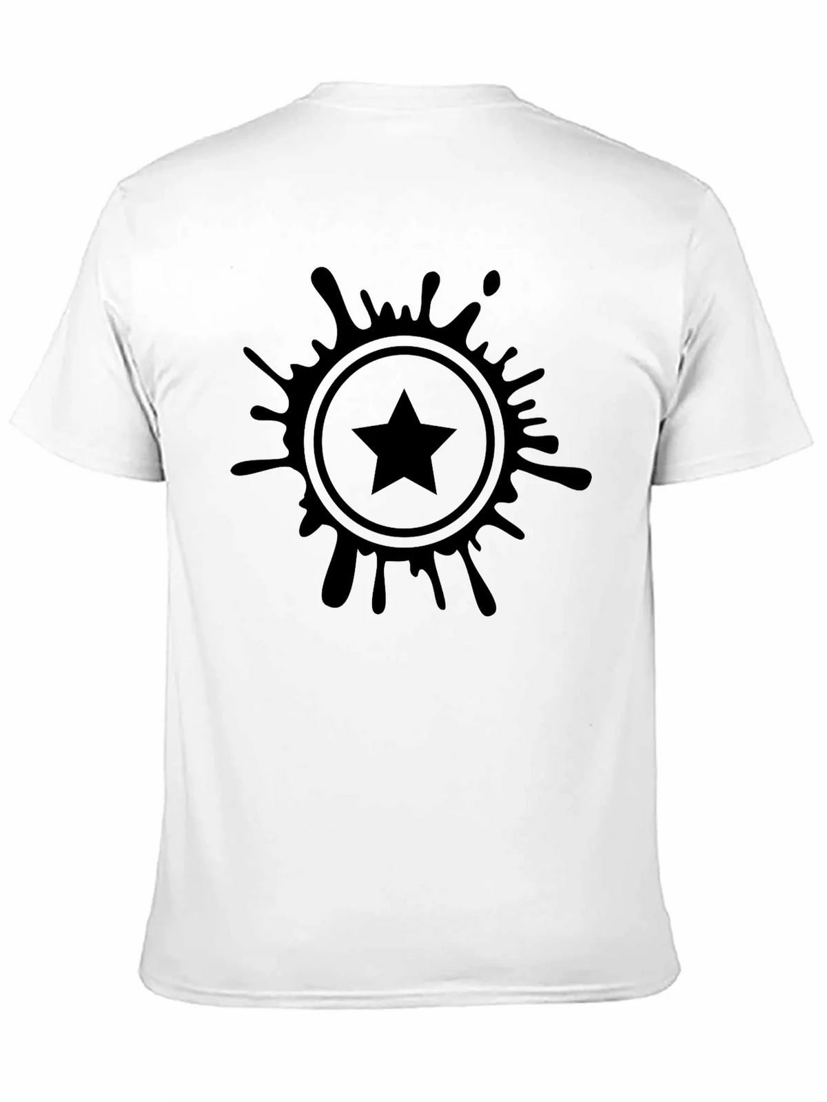 Stylish Black T-Shirt with Starburst Graphic product image 2