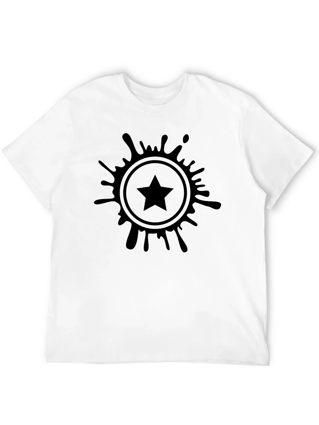 Stylish Black T-Shirt with Starburst Graphic product image 3