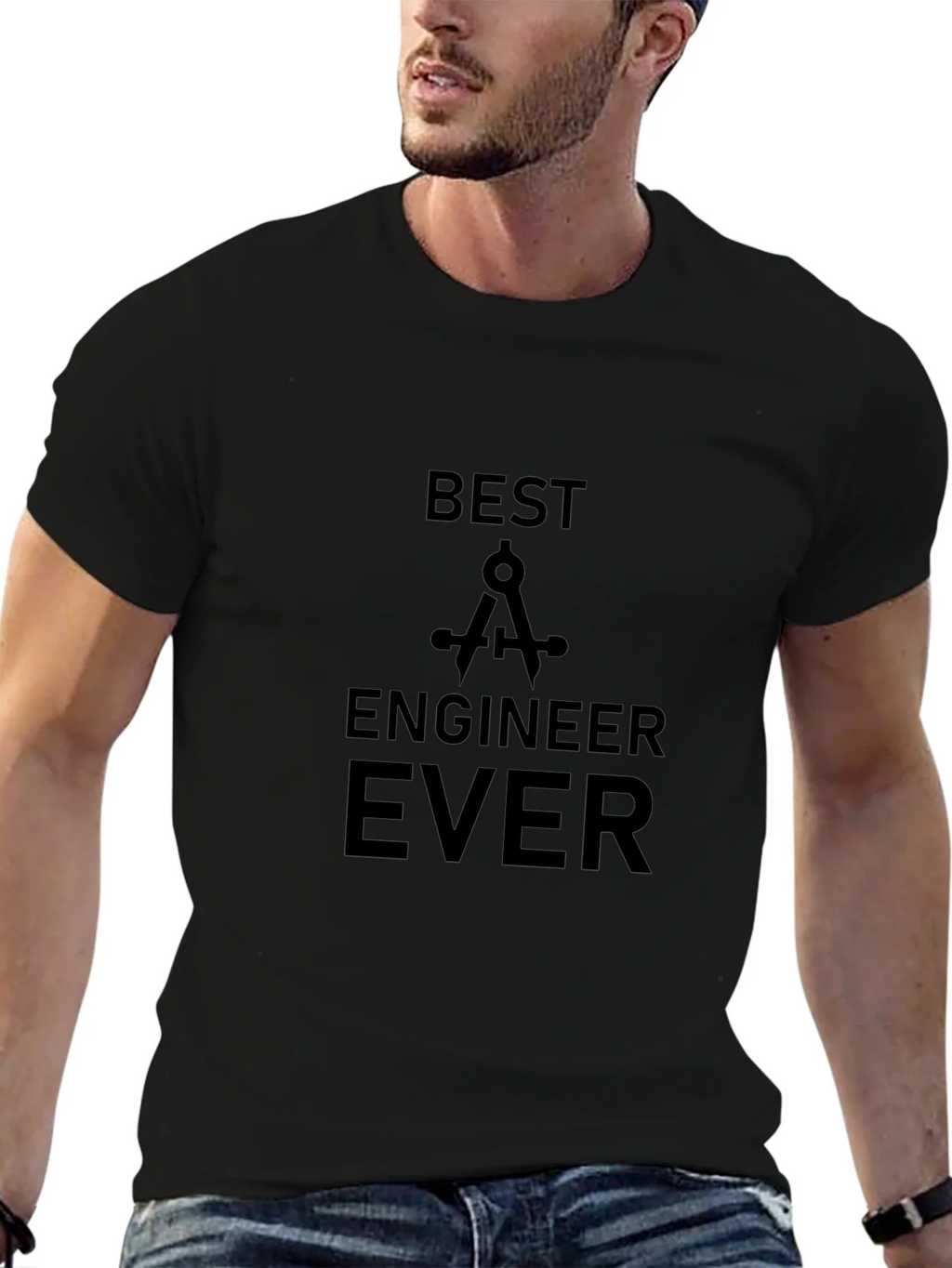Best Engineer Ever Black T-Shirt product image 9