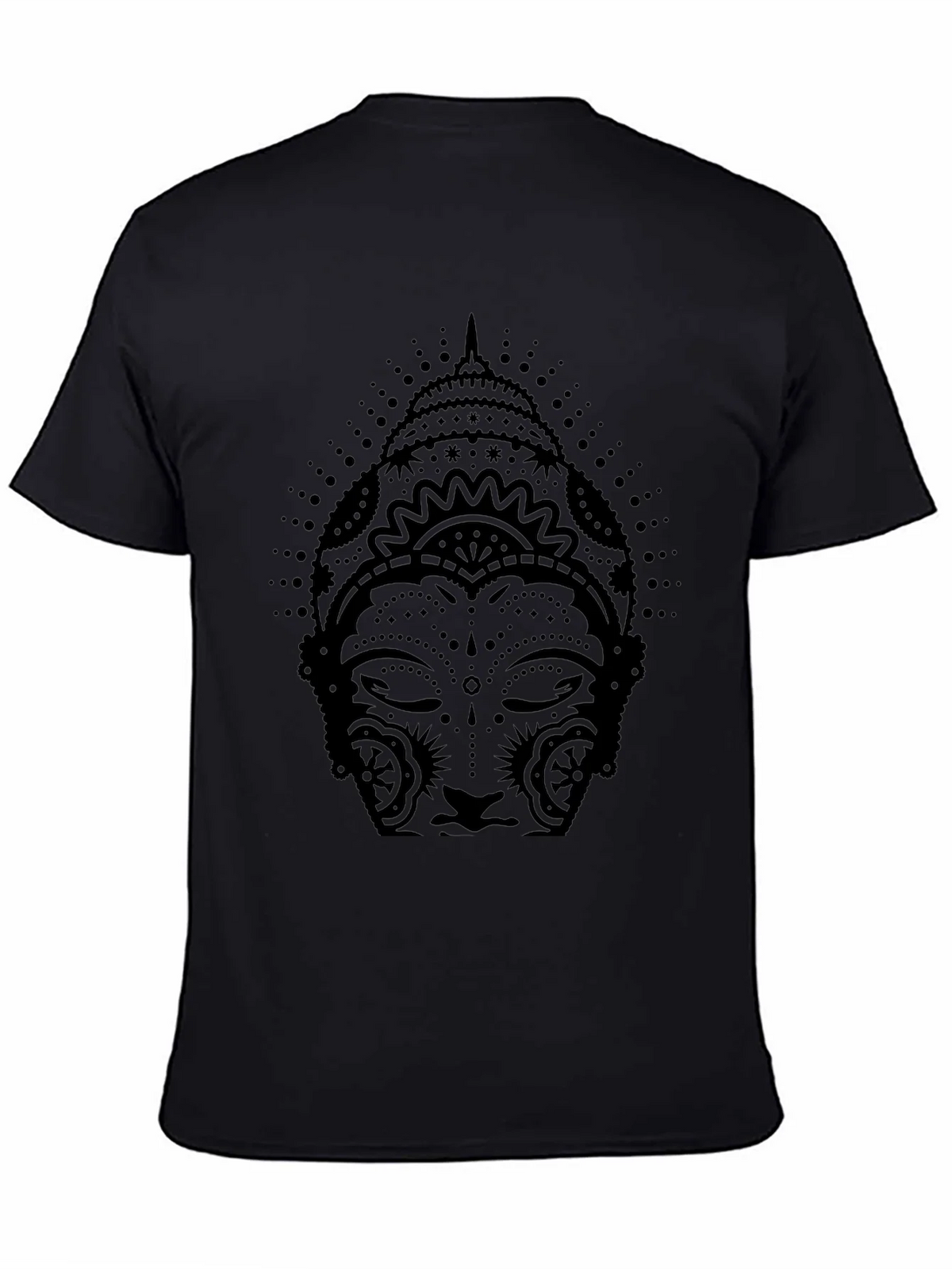 Buddha Graphic Print Black T-Shirt product image 7