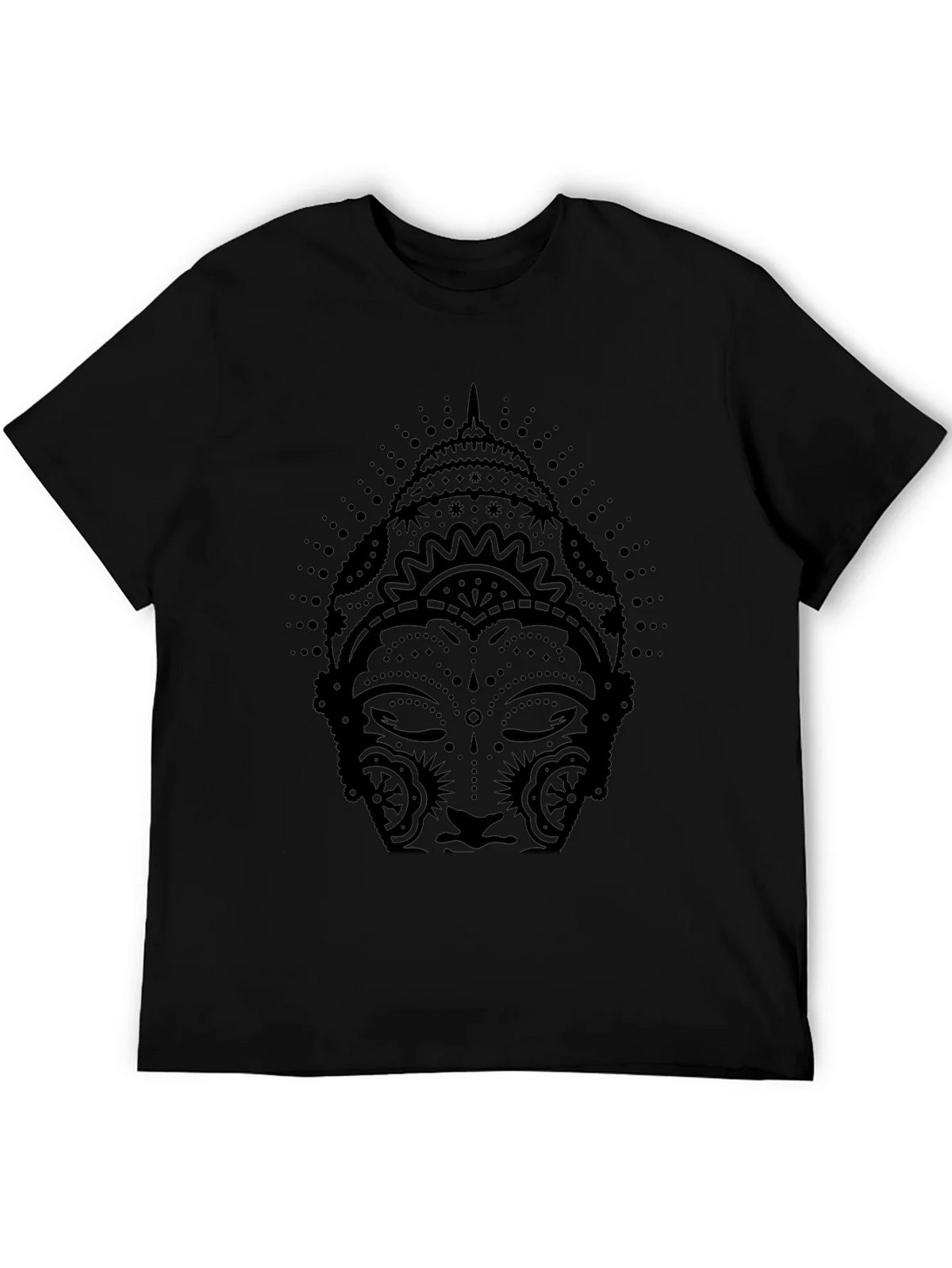 Buddha Graphic Print Black T-Shirt product image 8