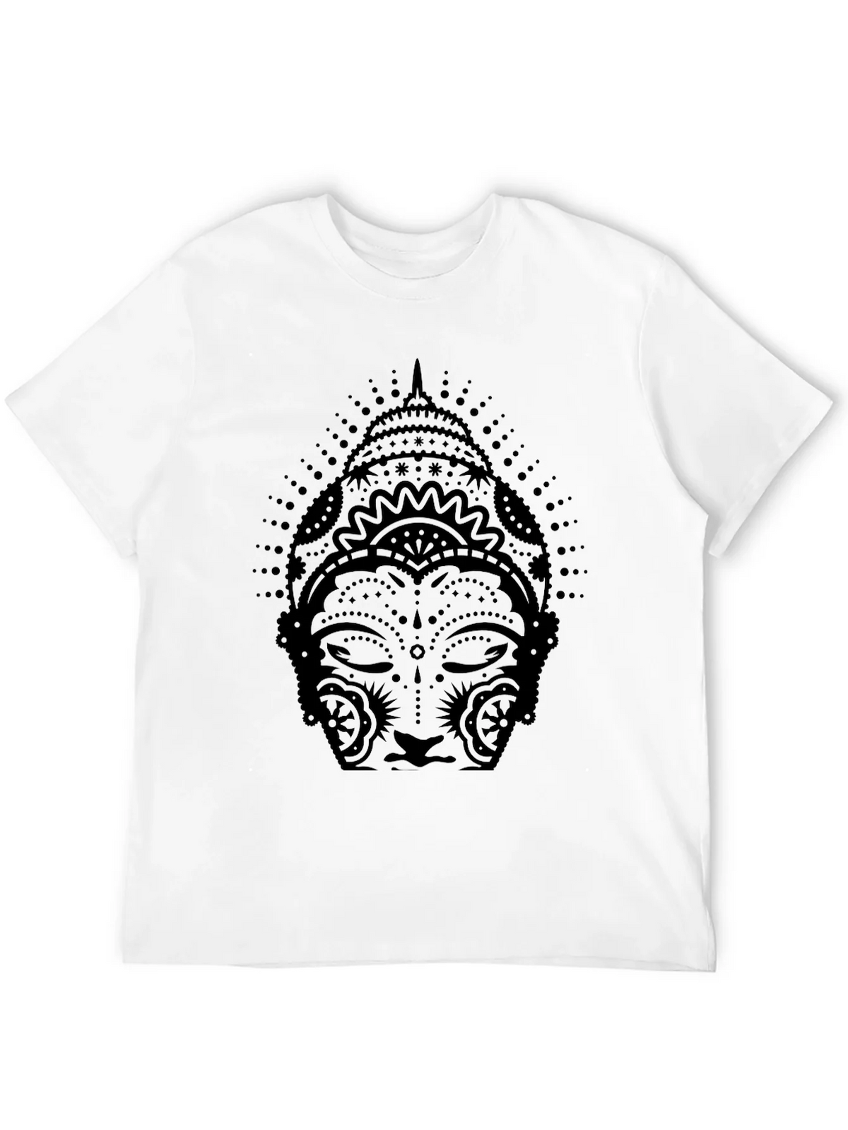 Buddha Graphic Print Black T-Shirt product image 3
