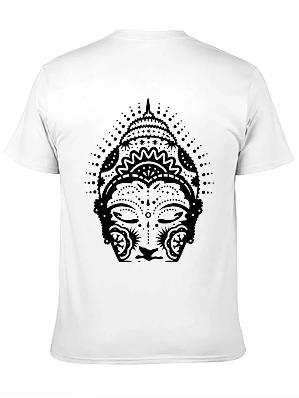 Buddha Graphic Print Black T-Shirt product image 2