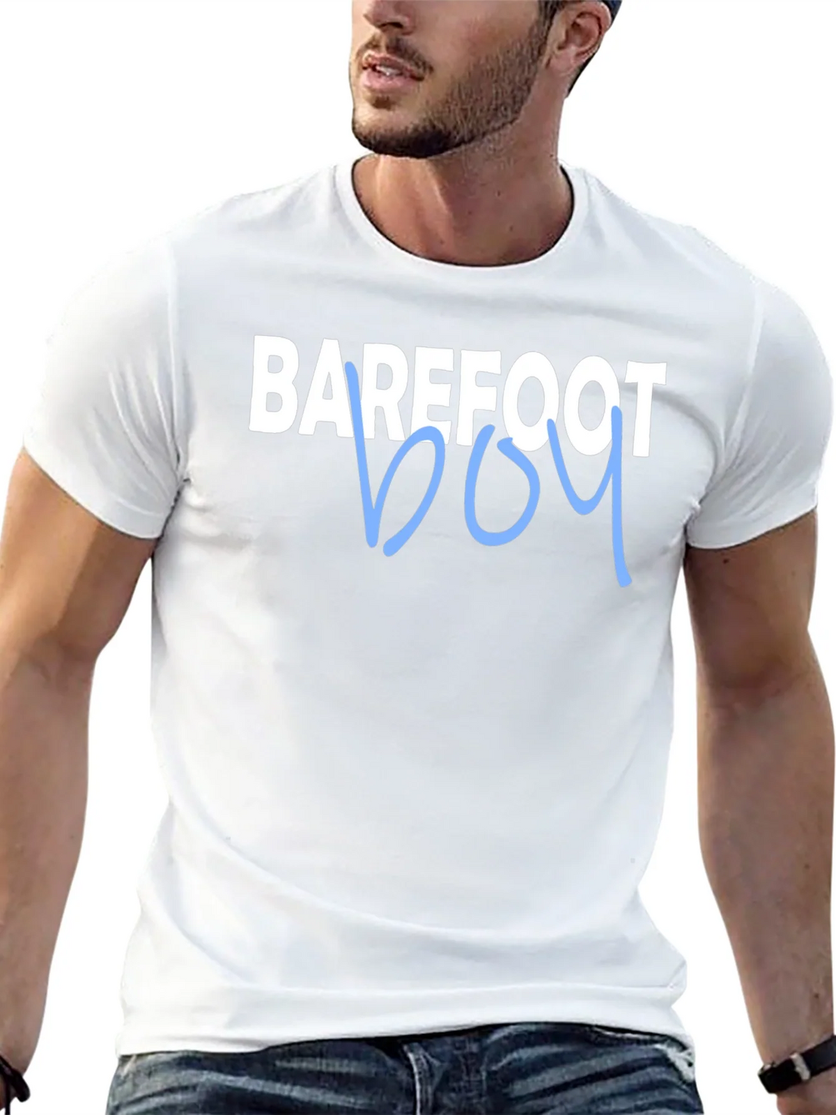 Barefoot Boy Graphic Tee - Trendy Casual Style product image 4