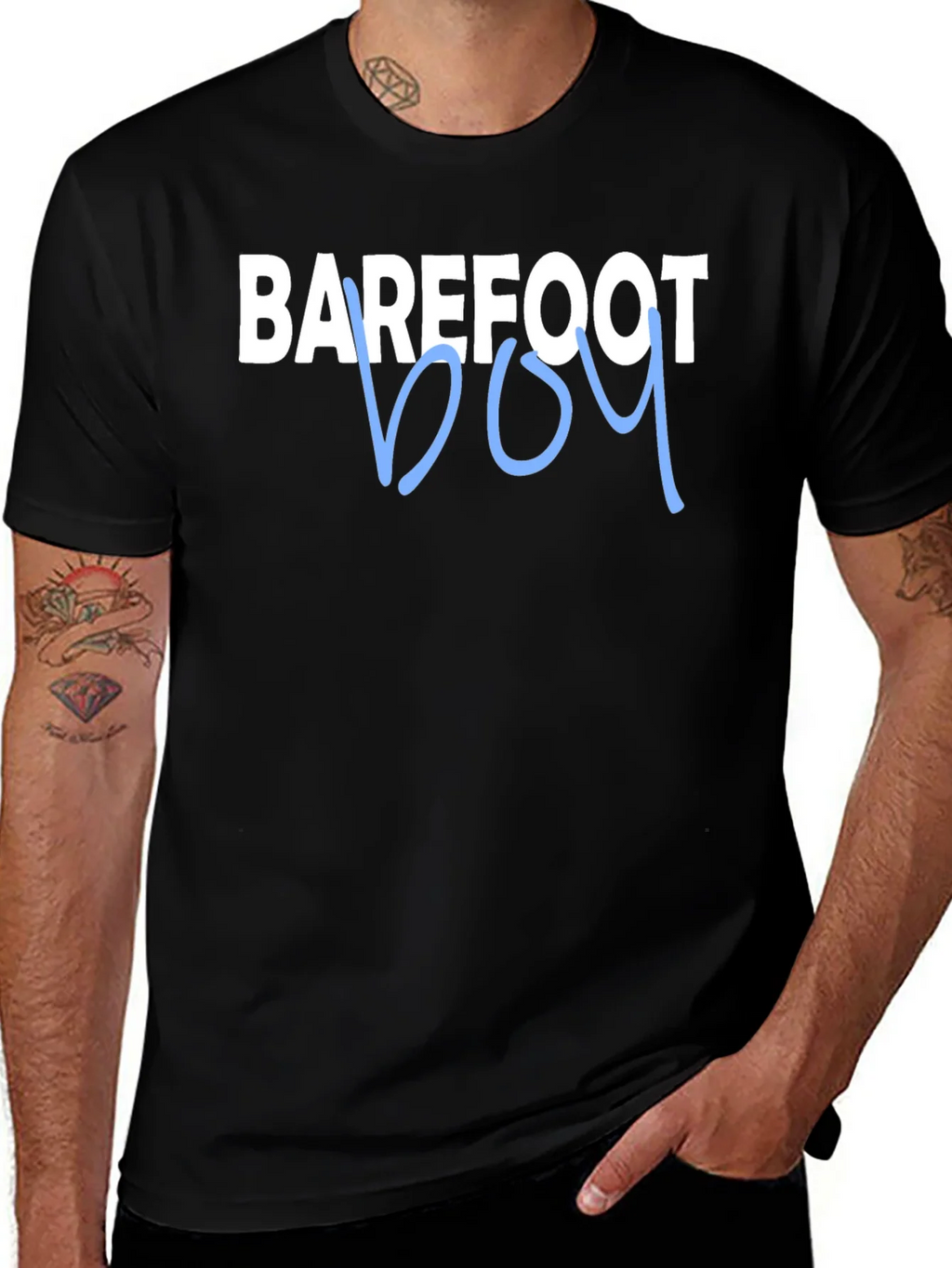 Barefoot Boy Graphic Tee - Trendy Casual Style product image 1