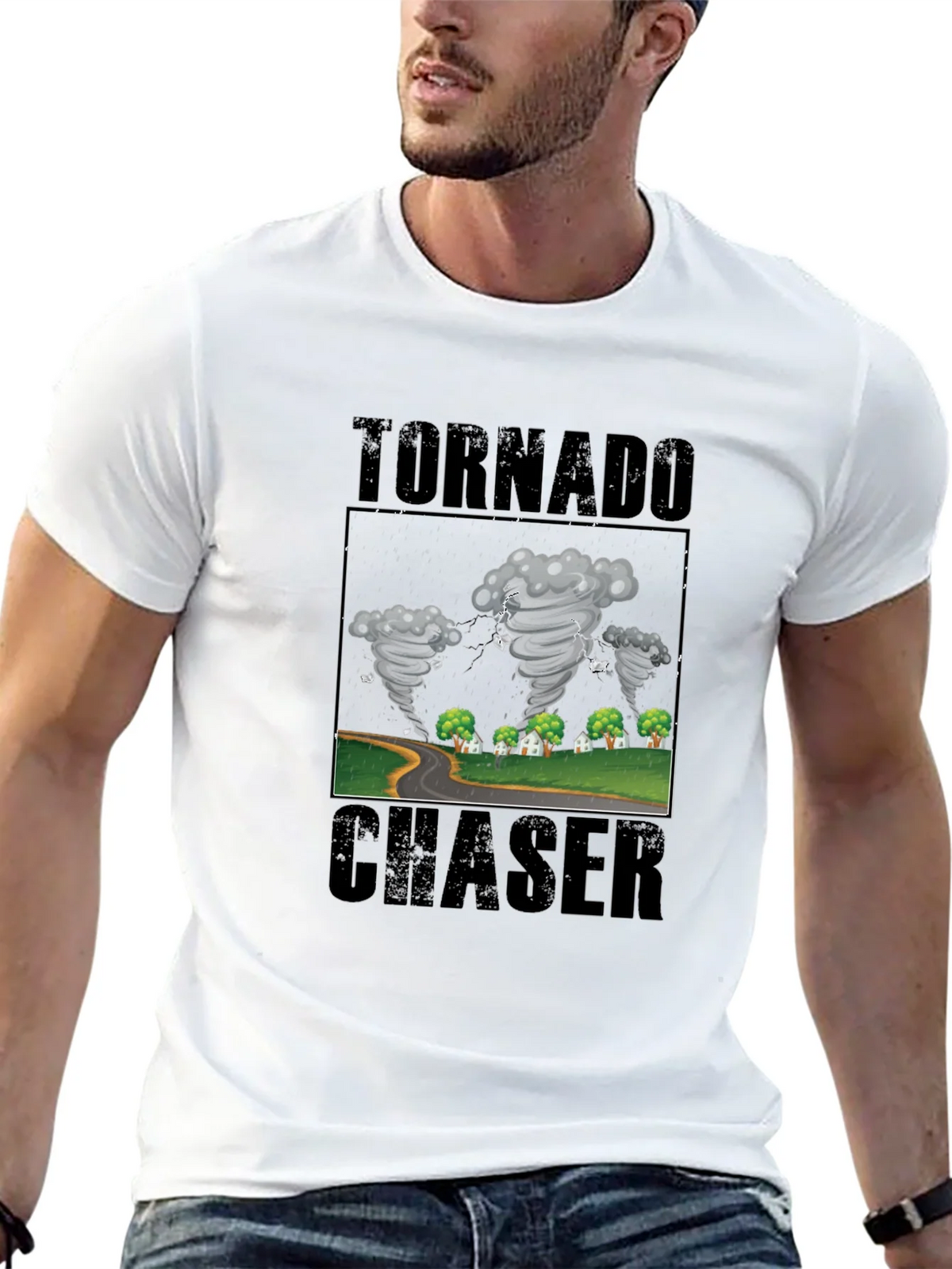 Tornado Chaser Graphic T-Shirt - Weather Enthusiast Tee product image 4