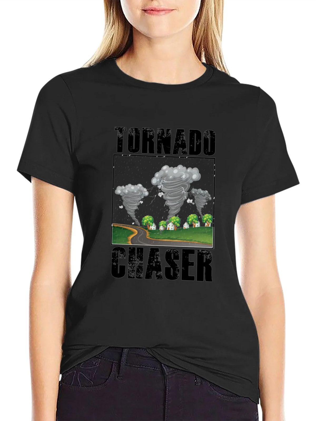 Tornado Chaser Graphic T-Shirt - Weather Enthusiast Tee product image 5