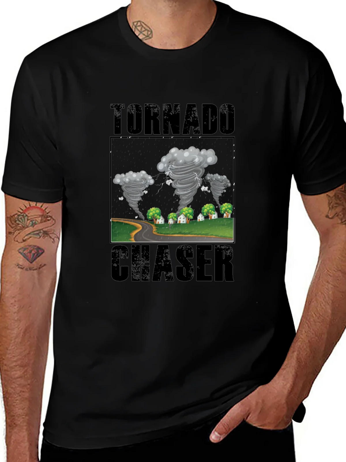 Tornado Chaser Graphic T-Shirt - Weather Enthusiast Tee product image 1