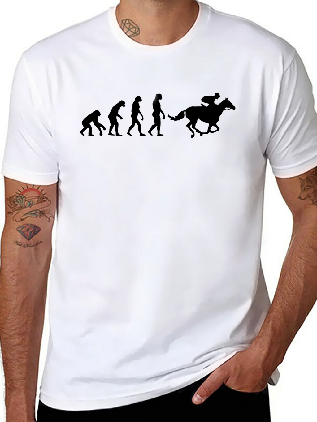Evolution of Horse Racing T-Shirt product image 10