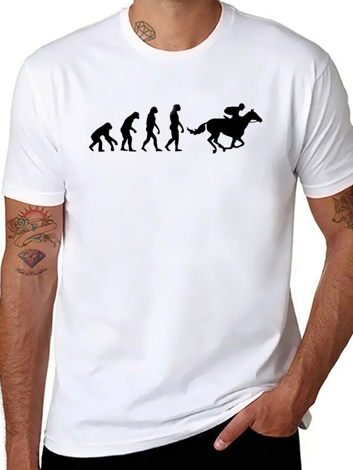 Evolution of Horse Racing T-Shirt product image 10