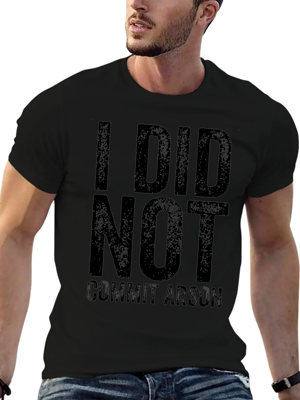 I Did Not Commit Arson T-Shirt - Black Graphic Tee product image 9