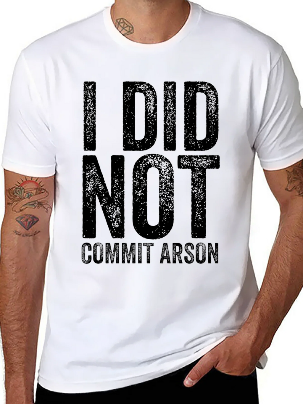 I Did Not Commit Arson T-Shirt - Black Graphic Tee product image 10