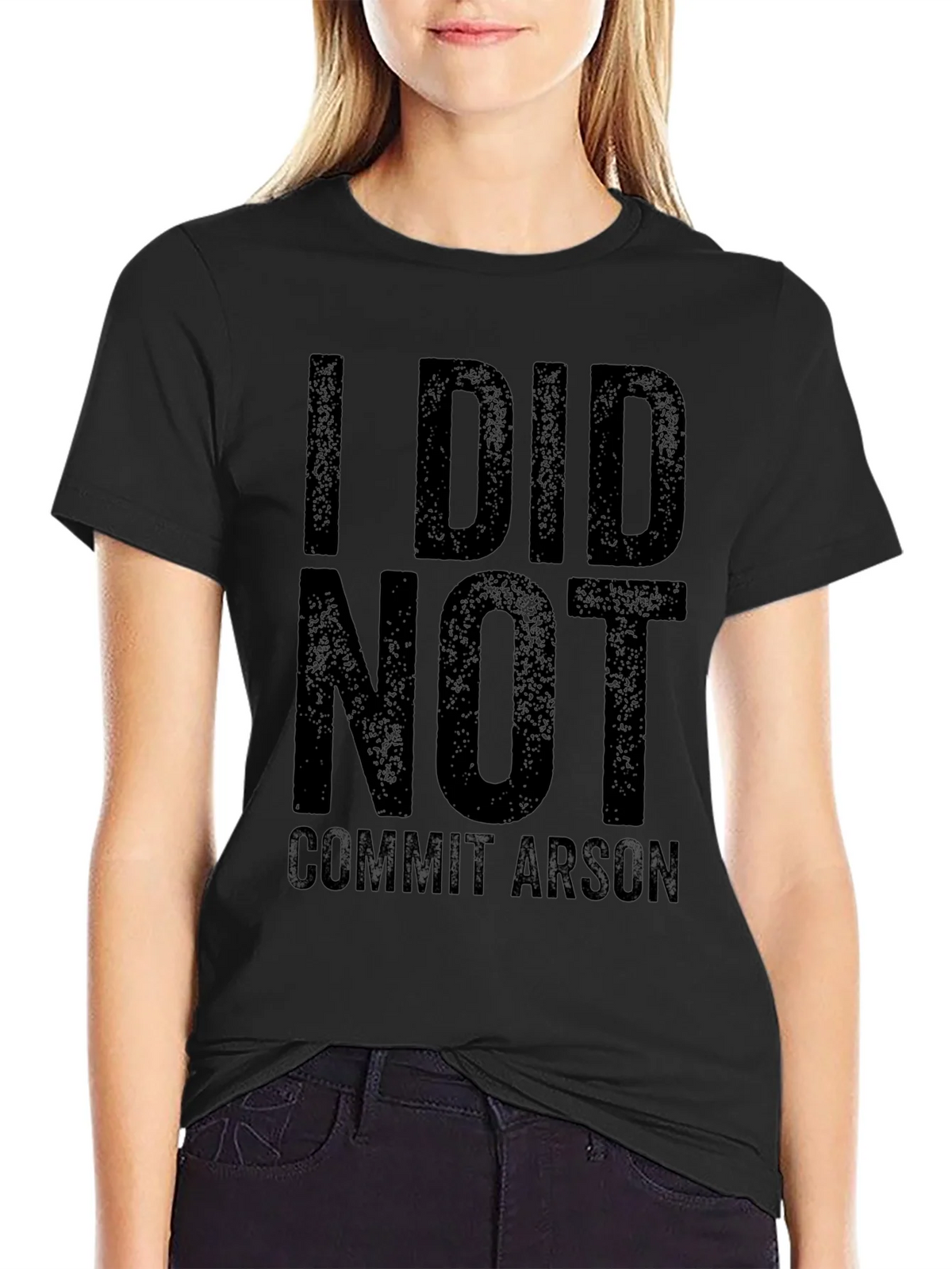 I Did Not Commit Arson T-Shirt - Black Graphic Tee product image 5