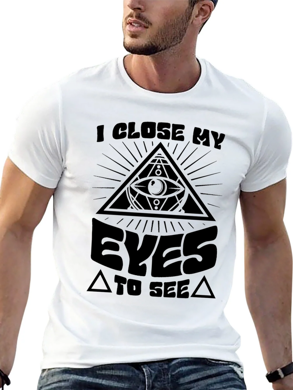 Illuminati Eye T-Shirt - I Close My Eyes to See product image 4