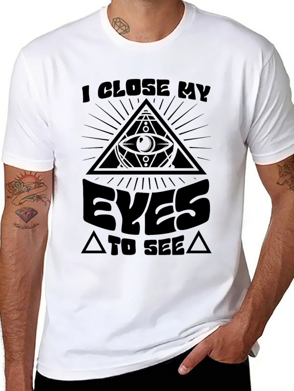 Illuminati Eye T-Shirt - I Close My Eyes to See product image 10