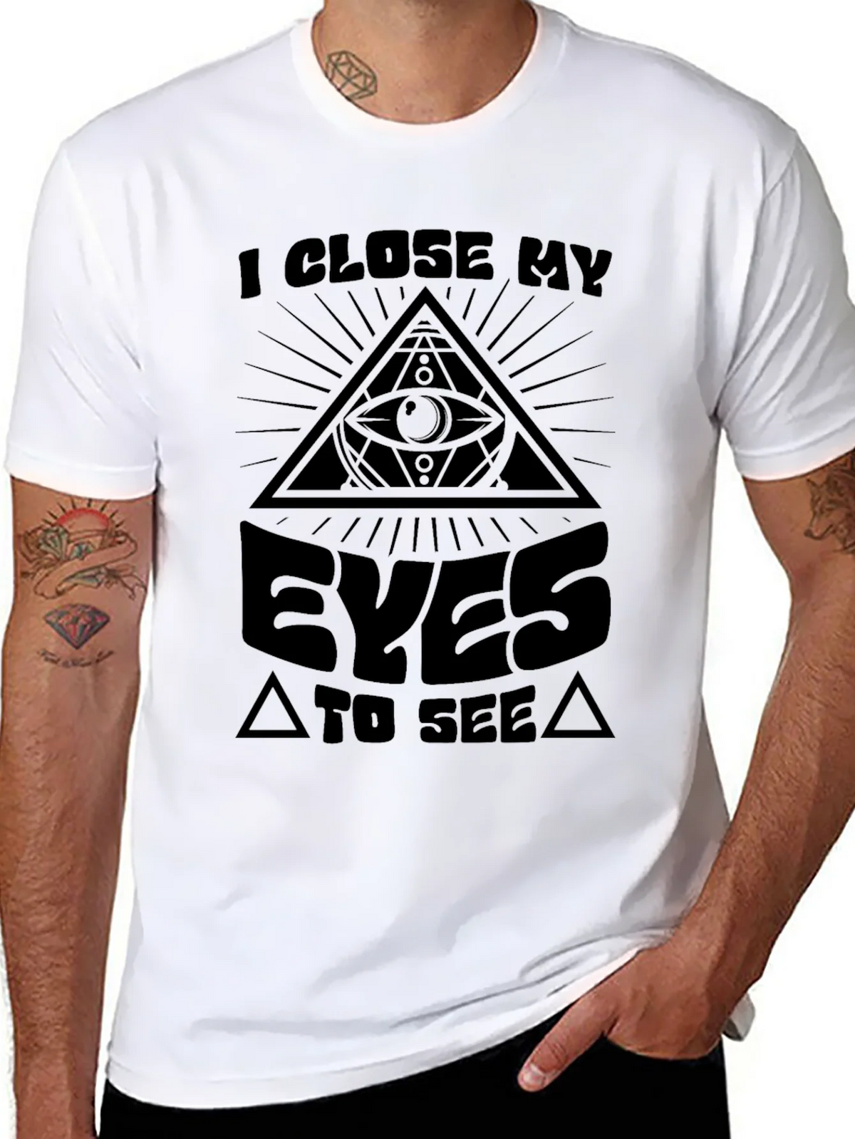 Illuminati Eye T-Shirt - I Close My Eyes to See product image 10