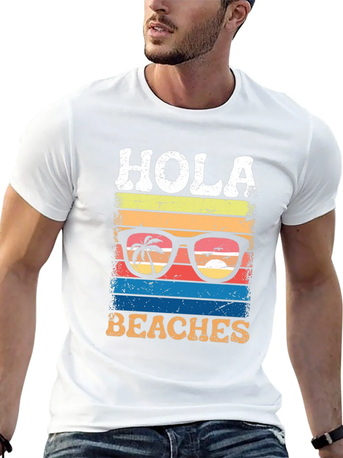 Hola Beaches Graphic T-Shirt product image 4