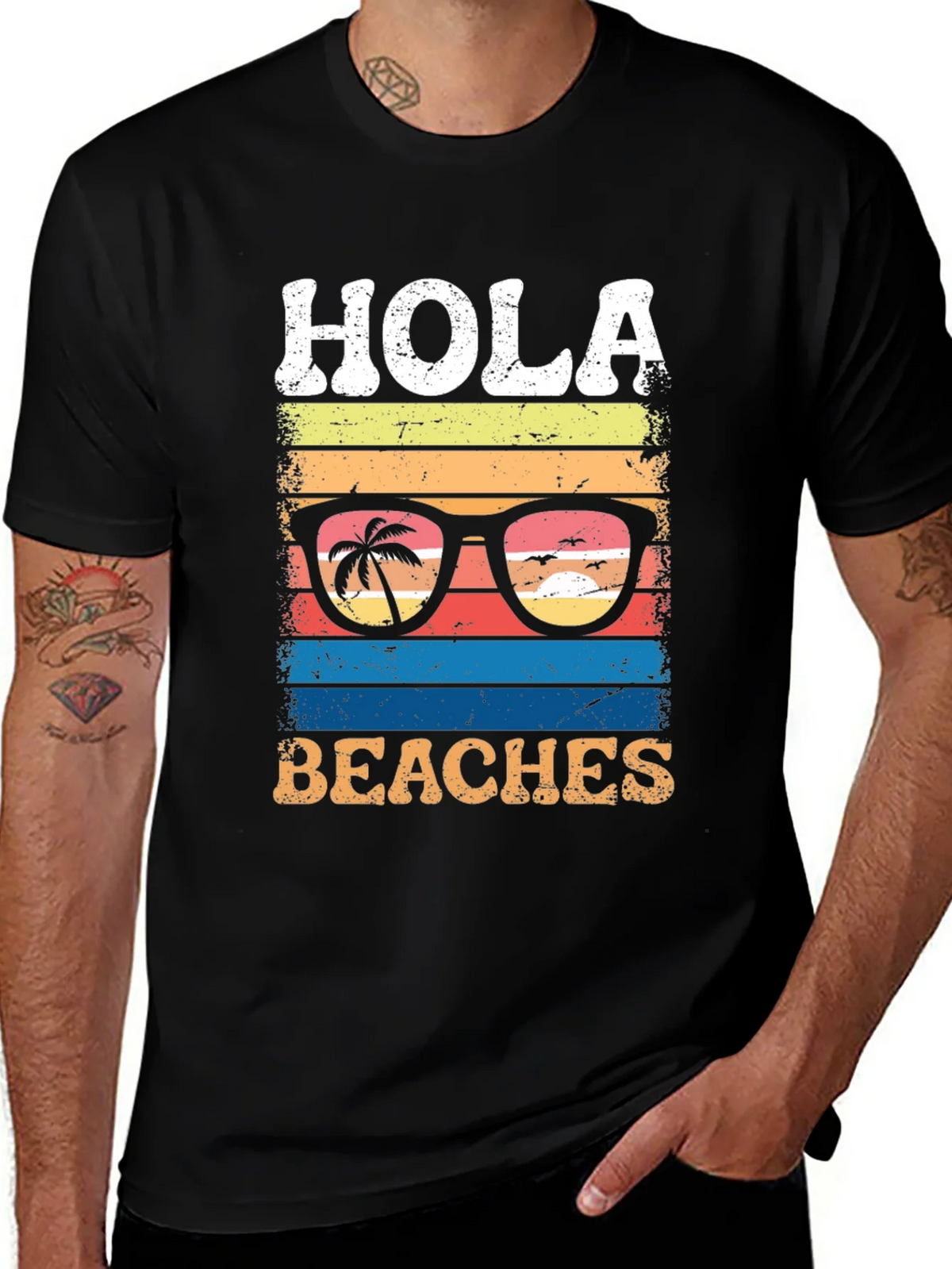 Hola Beaches Graphic T-Shirt product image 1
