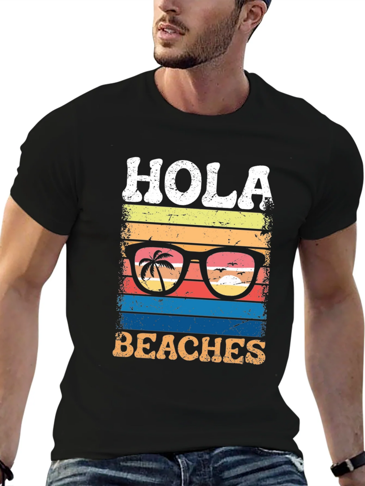 Hola Beaches Graphic T-Shirt product image 9