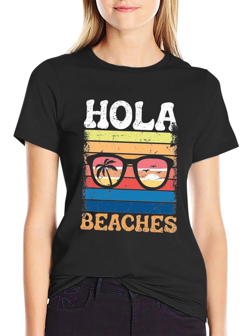 Hola Beaches Graphic T-Shirt product image 5