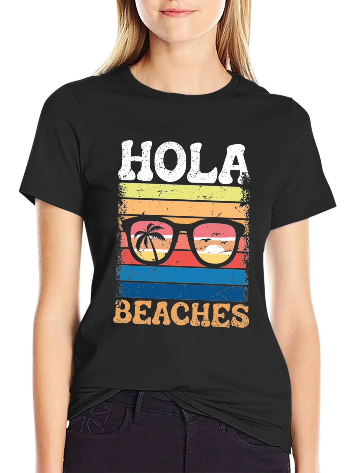Hola Beaches Graphic T-Shirt product image 5