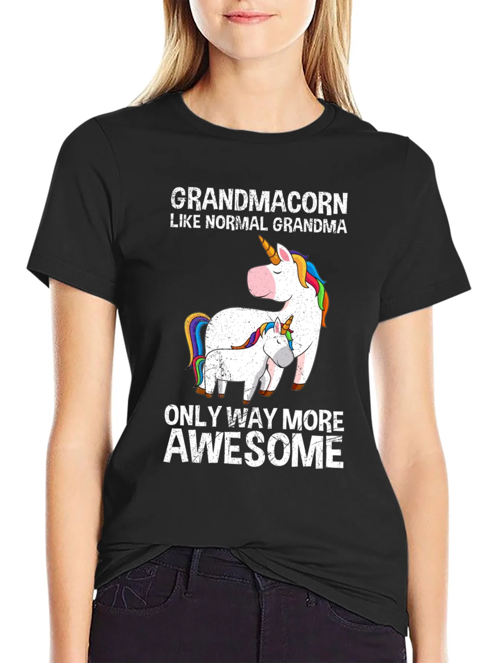 Grandmacorn Unicorn Graphic T-Shirt product image 5