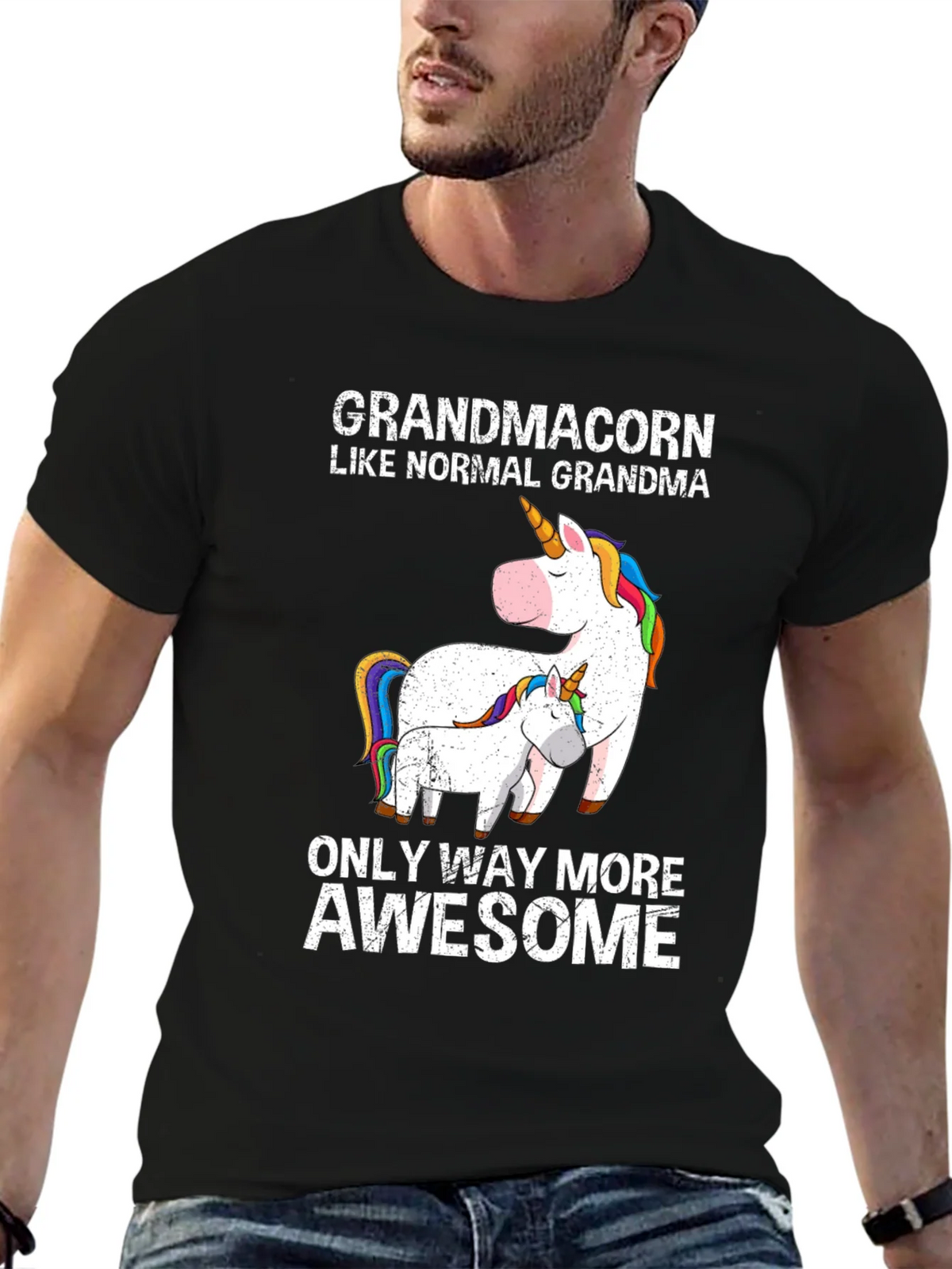 Grandmacorn Unicorn Graphic T-Shirt product image 9